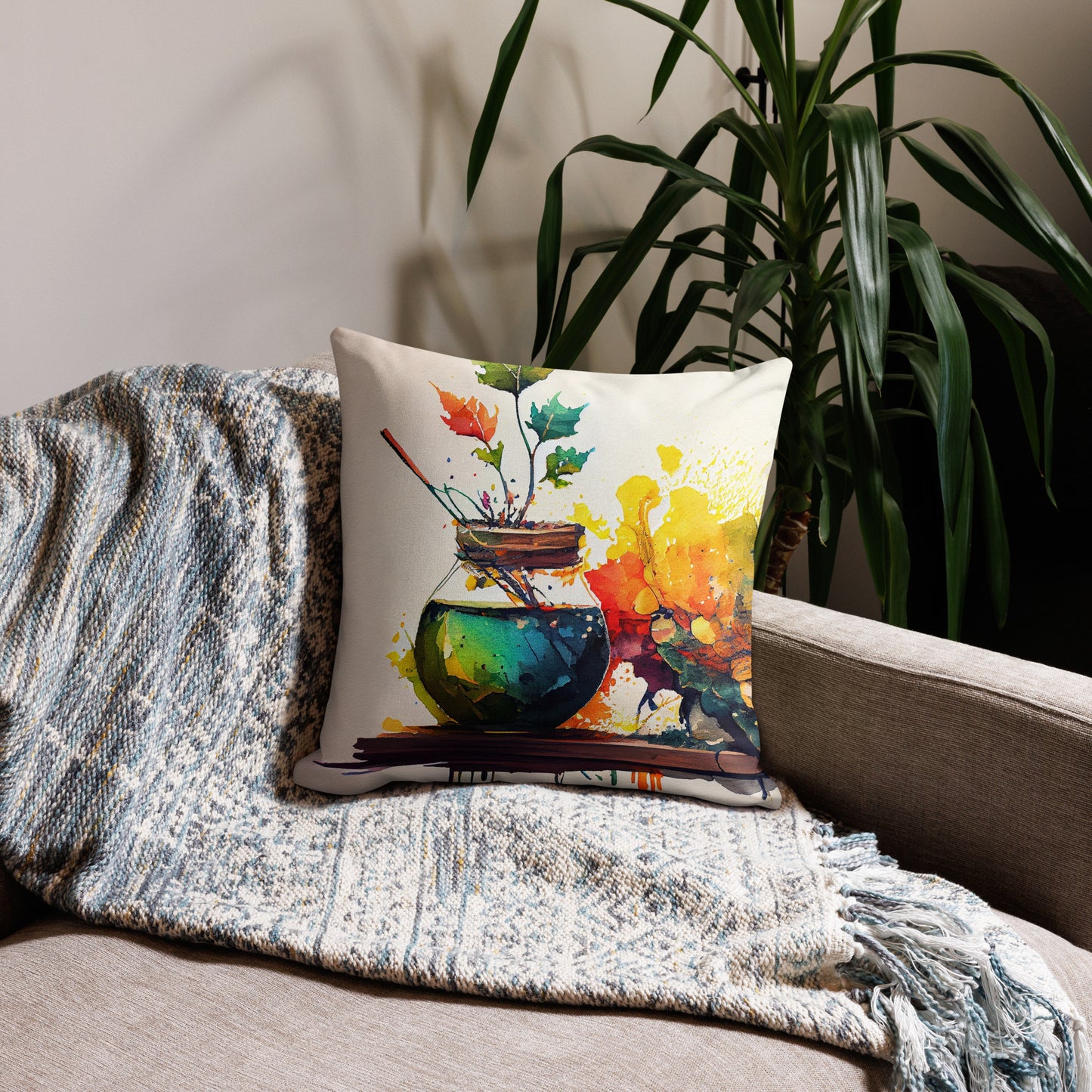 Splash of Hues -Premium Pillow