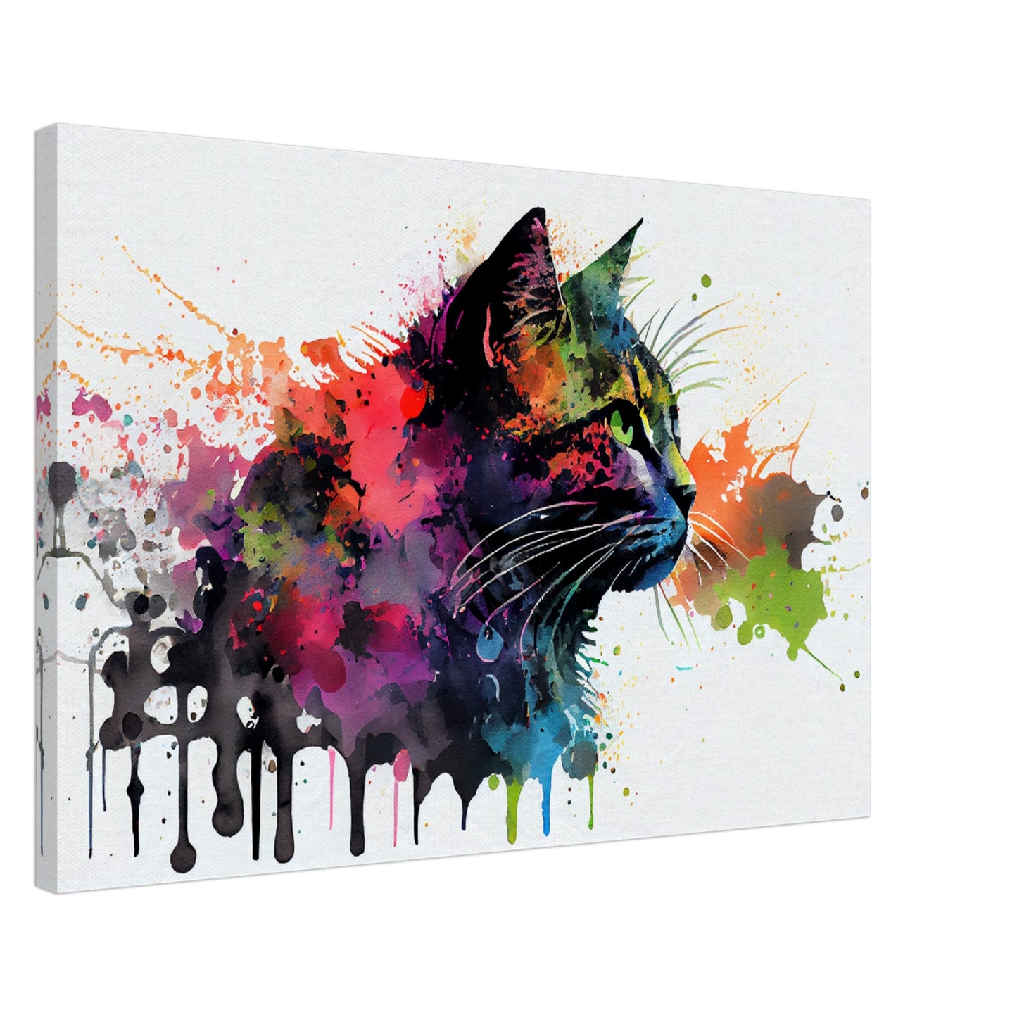 Whimsical Feline Canvas