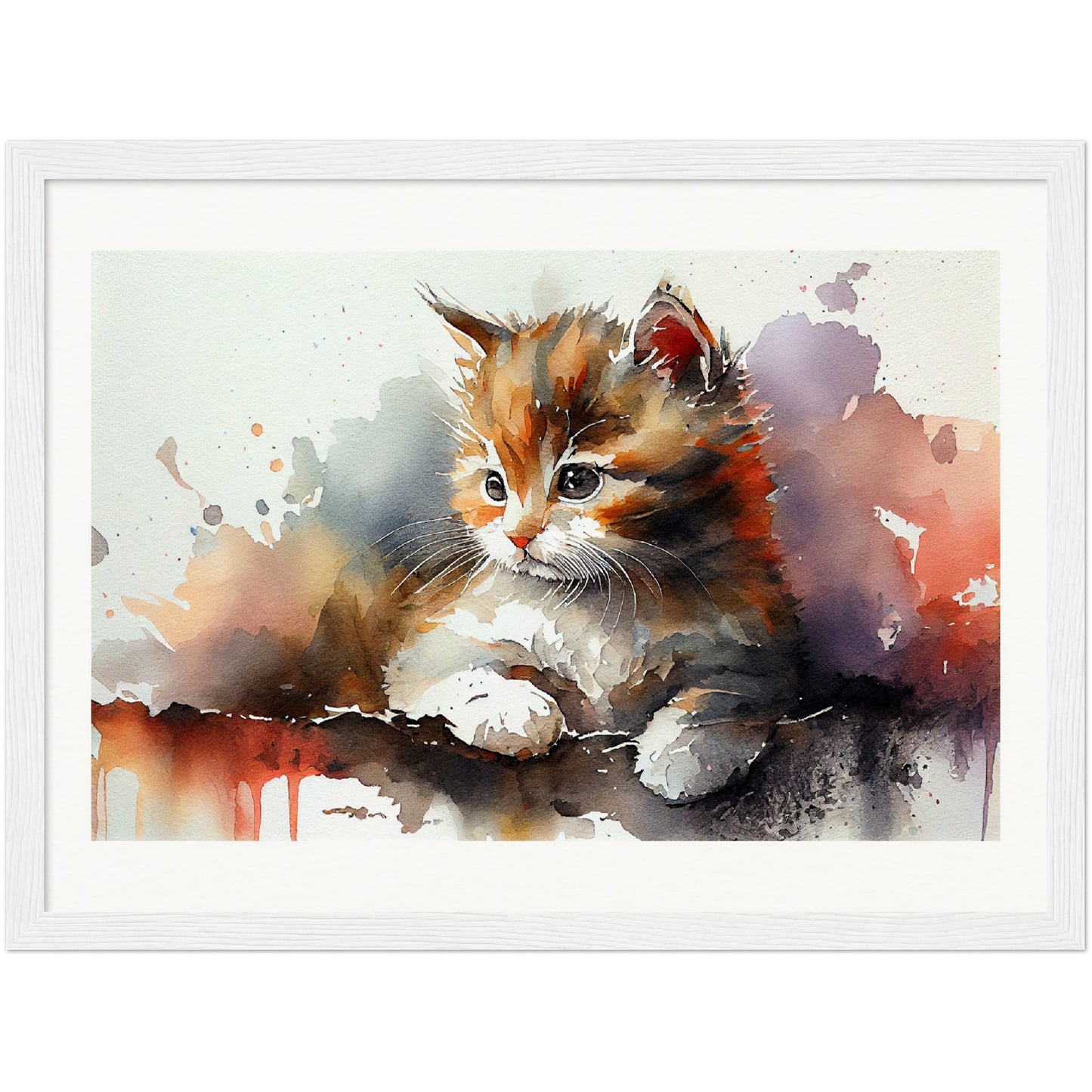 Adorable Gaze - Wooden Framed Poster