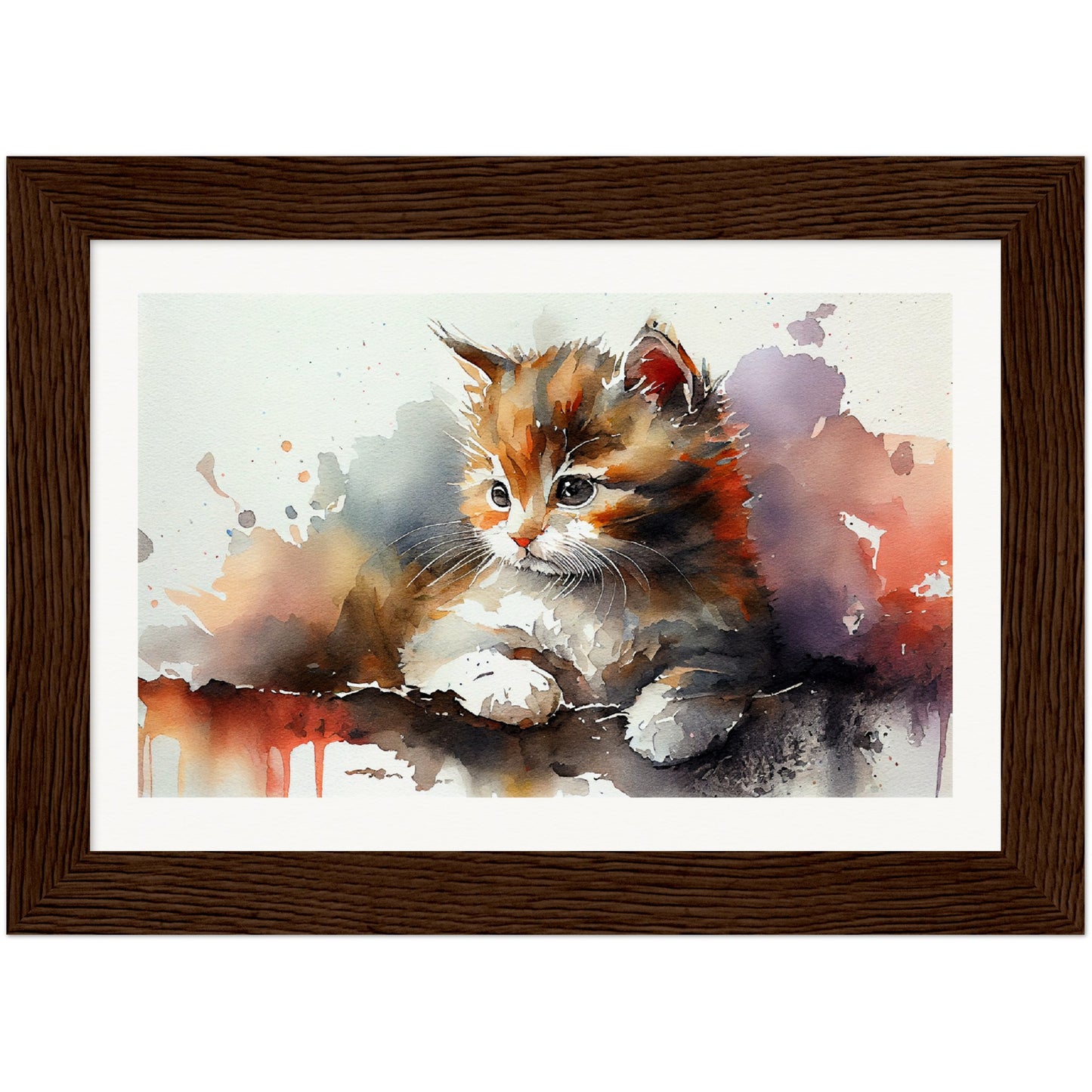 Adorable Gaze - Wooden Framed Poster