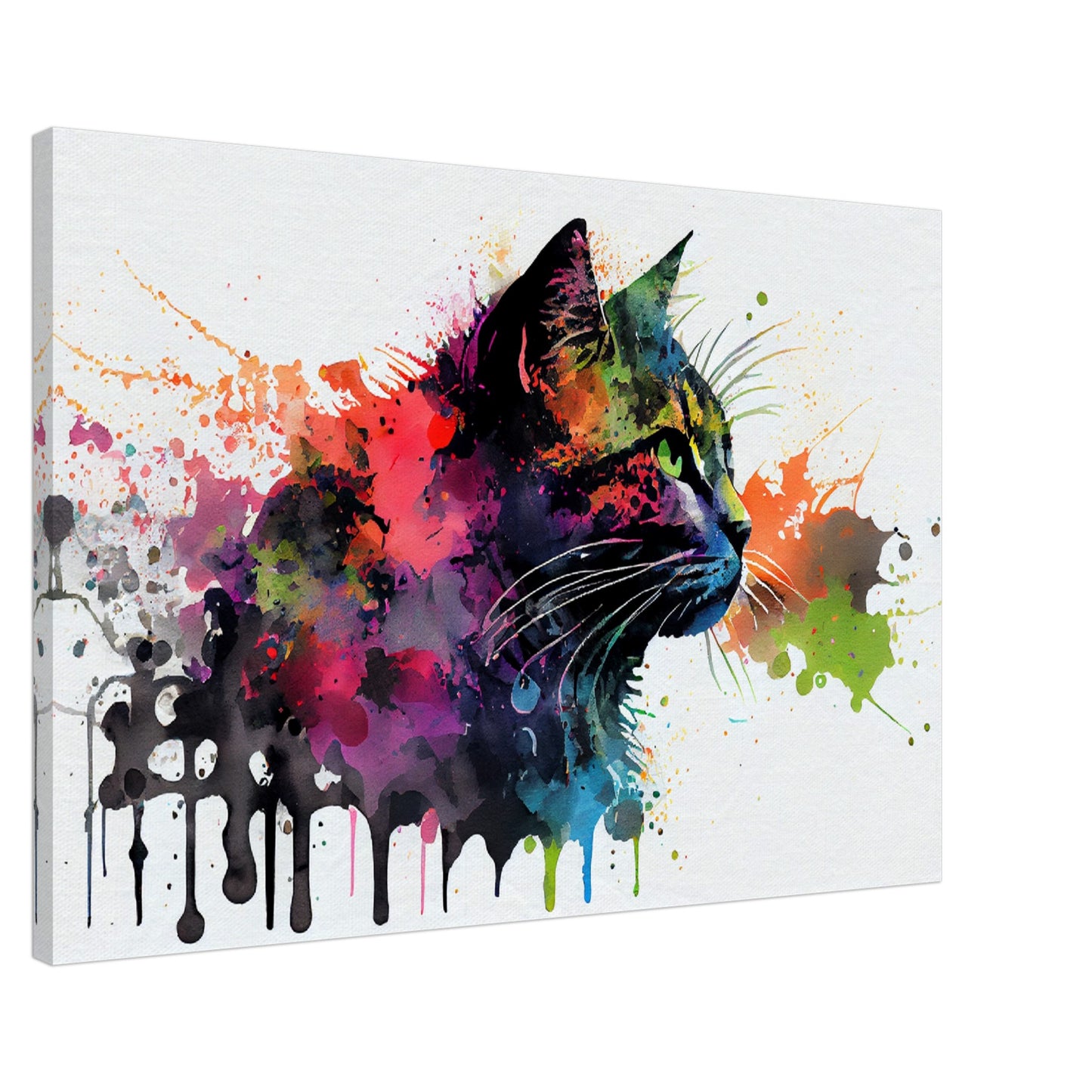 Whimsical Feline Canvas