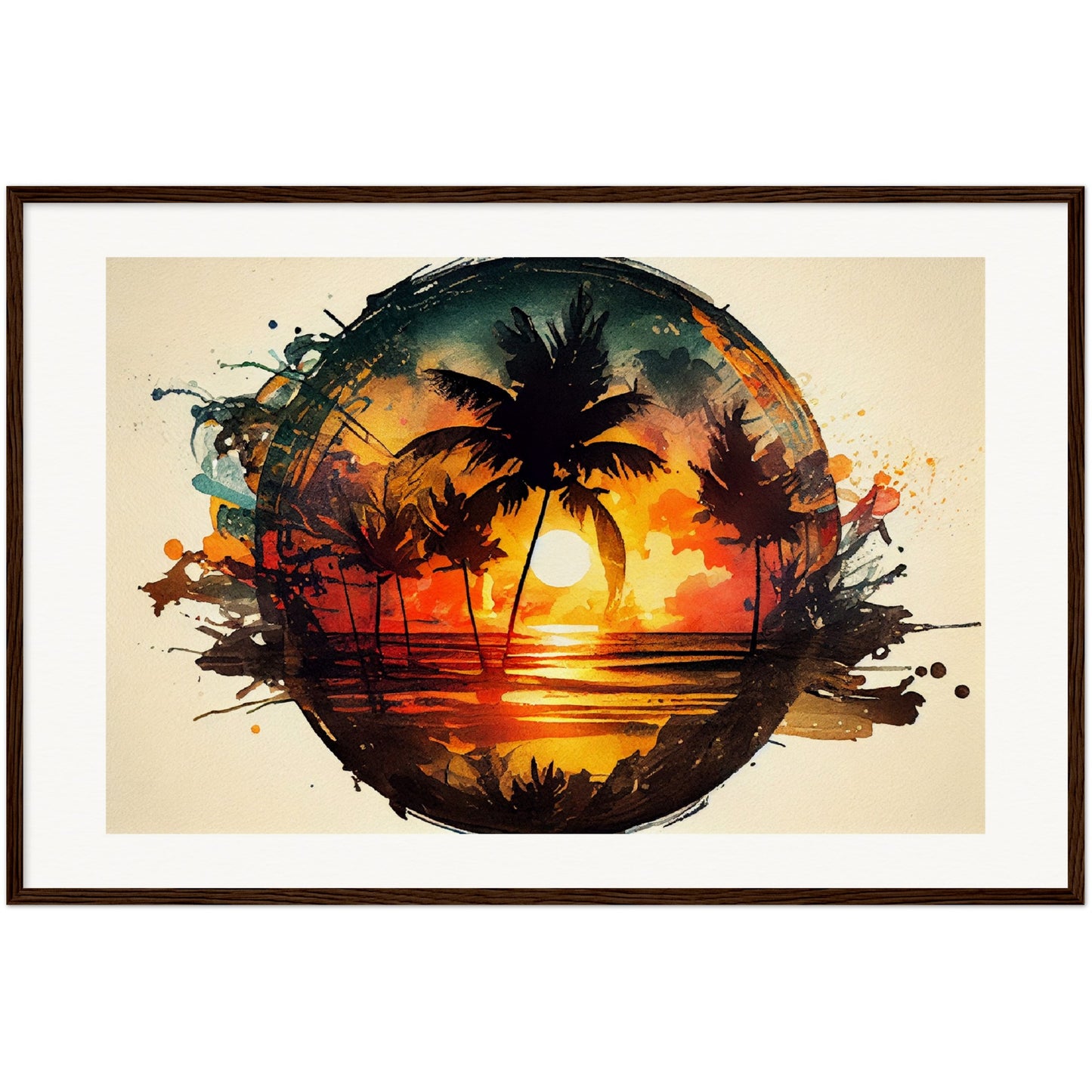 Sunset Spectrum - Wooden Framed Poster