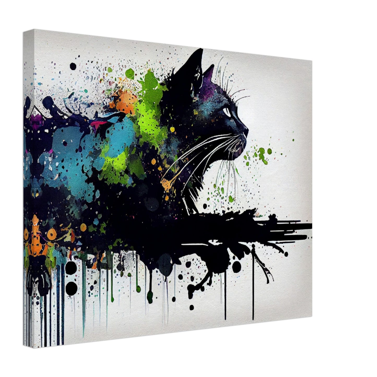 Midnight Whiskers Canvas