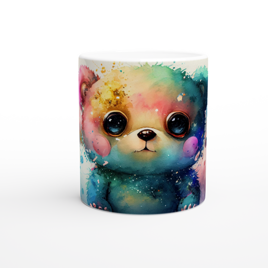 "Space Cub" Bear - White 11oz Ceramic Mug