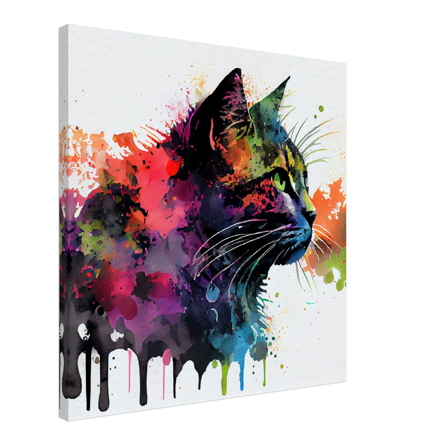 Whimsical Feline Canvas