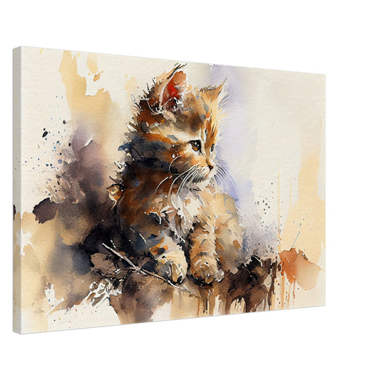 Cute Contemplation Canvas