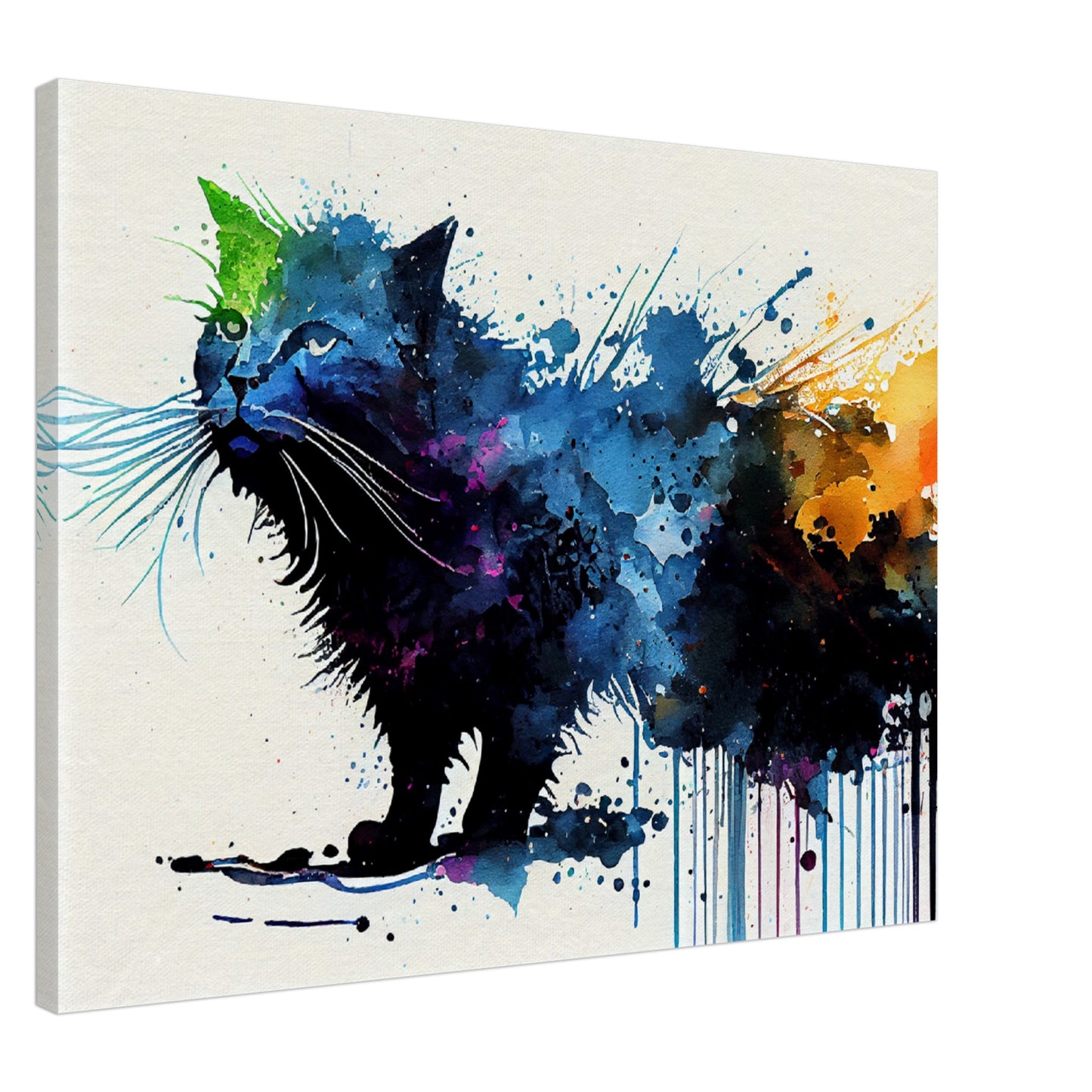 Colorful Whiskers Canvas