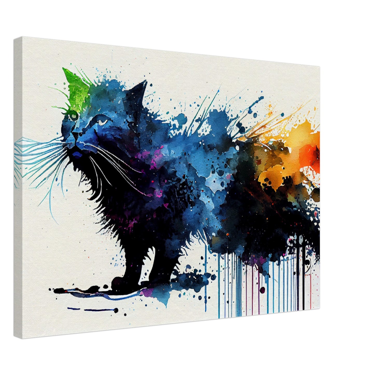 Colorful Whiskers Canvas