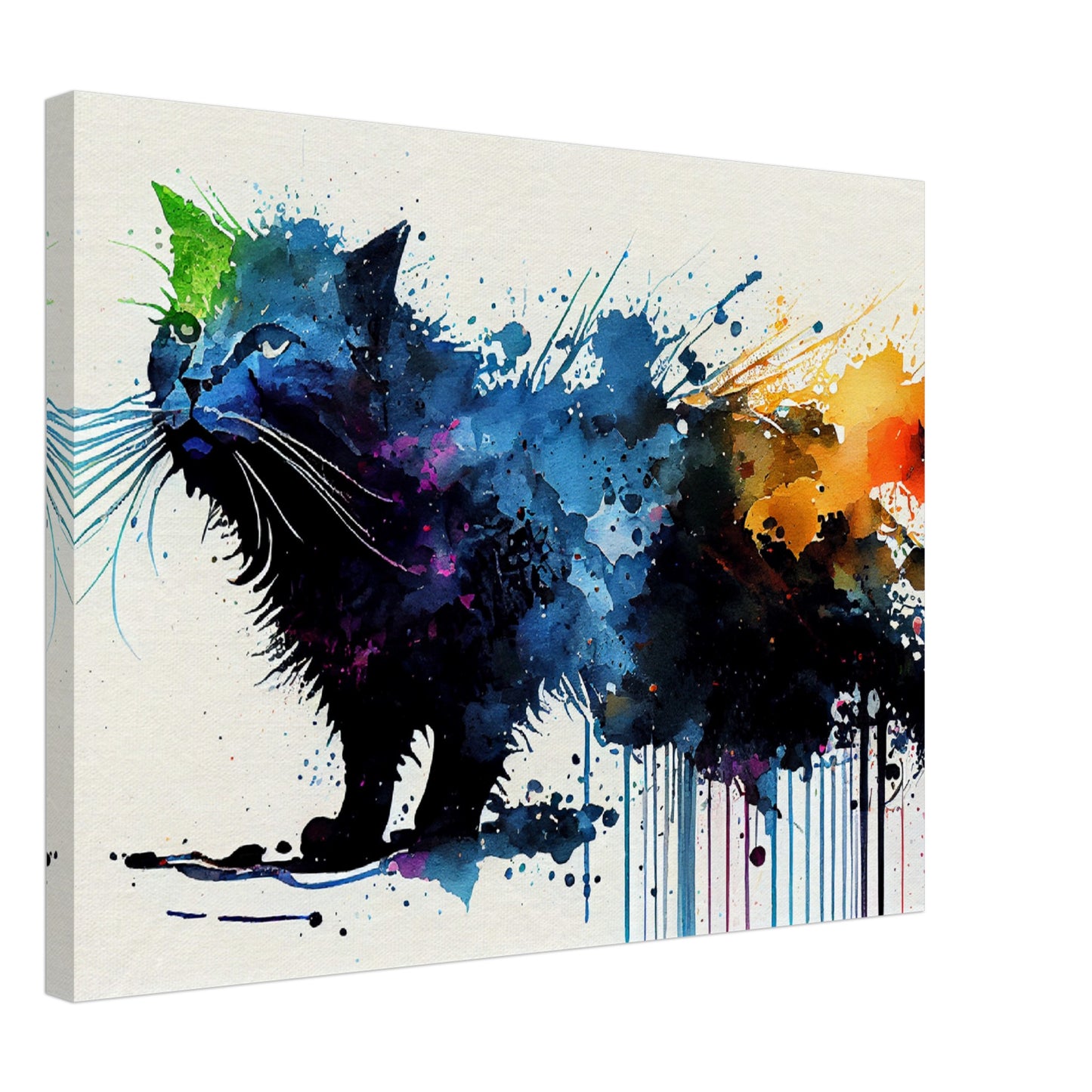 Colorful Whiskers Canvas