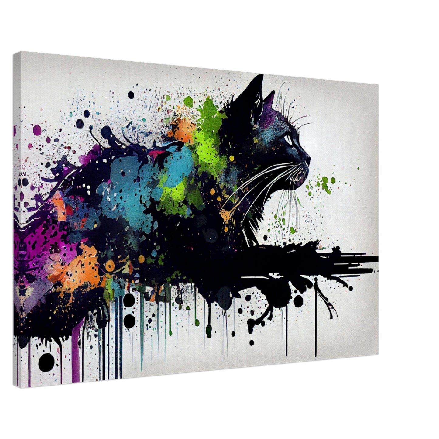 Midnight Whiskers Canvas