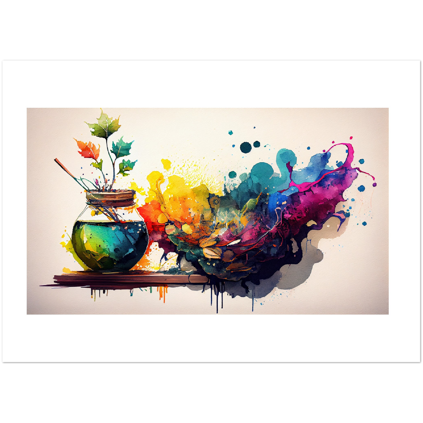 Splash of hues - Premium Matte Paper Poster