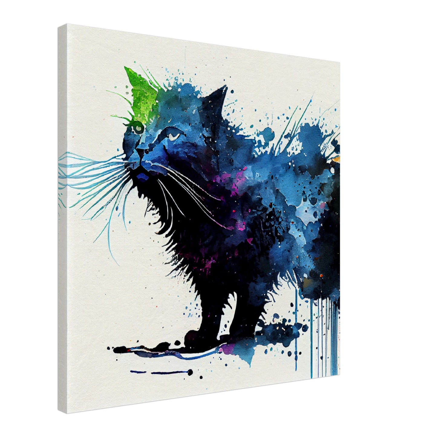 Colorful Whiskers Canvas