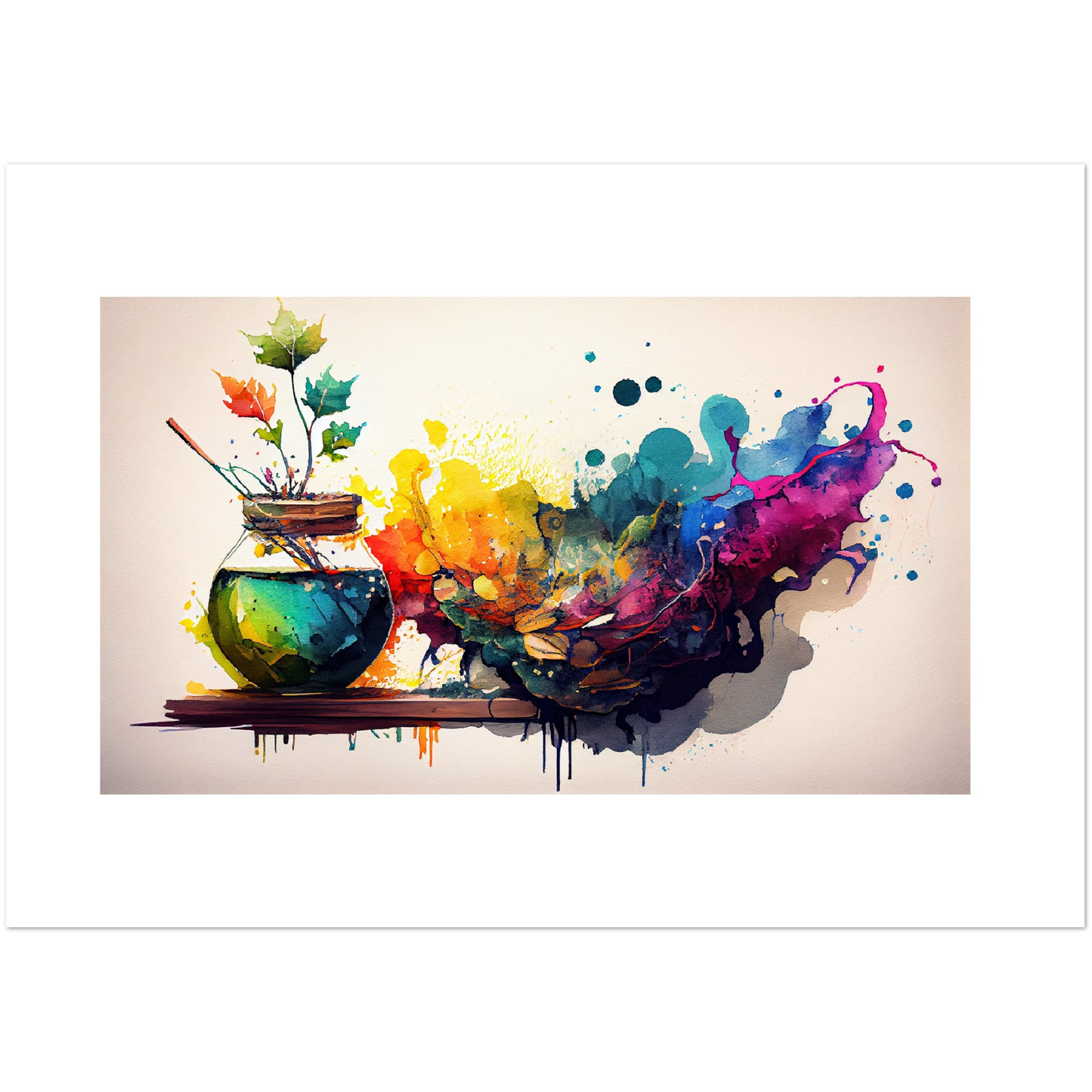 Splash of hues - Premium Matte Paper Poster