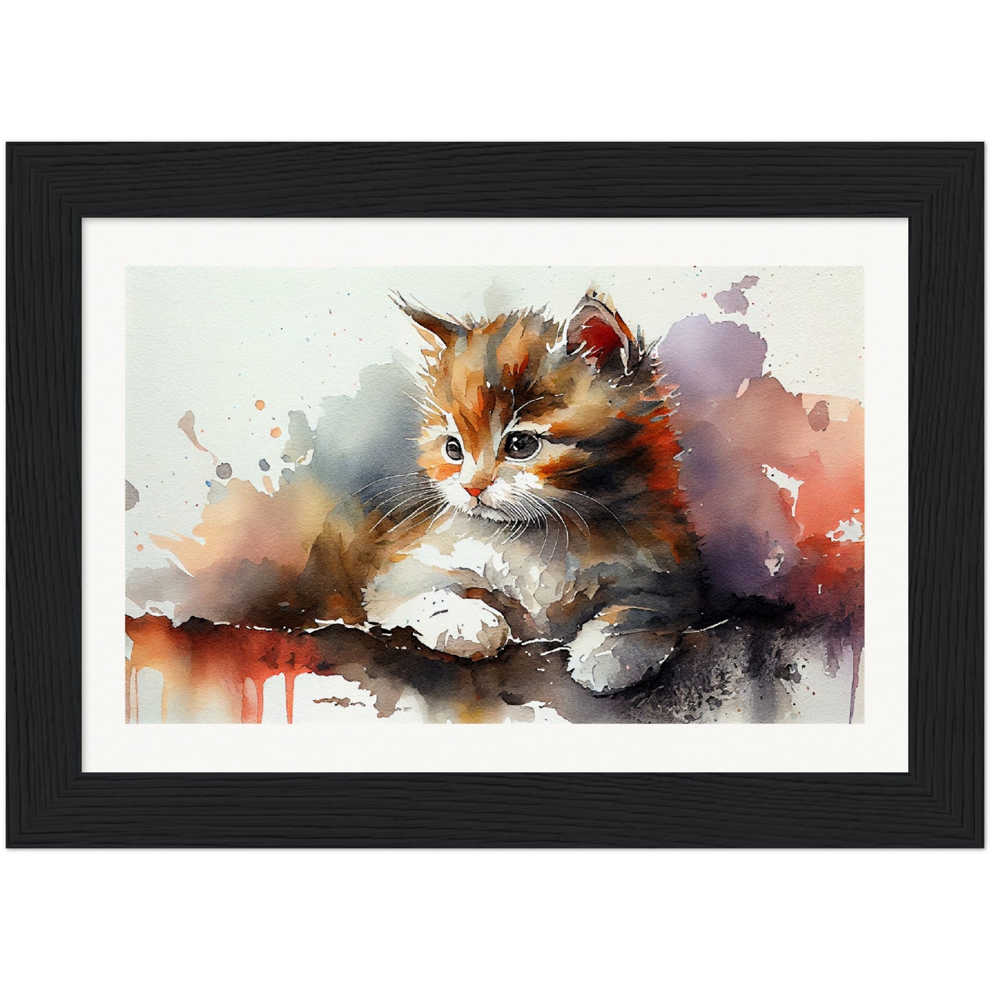 Adorable Gaze - Wooden Framed Poster