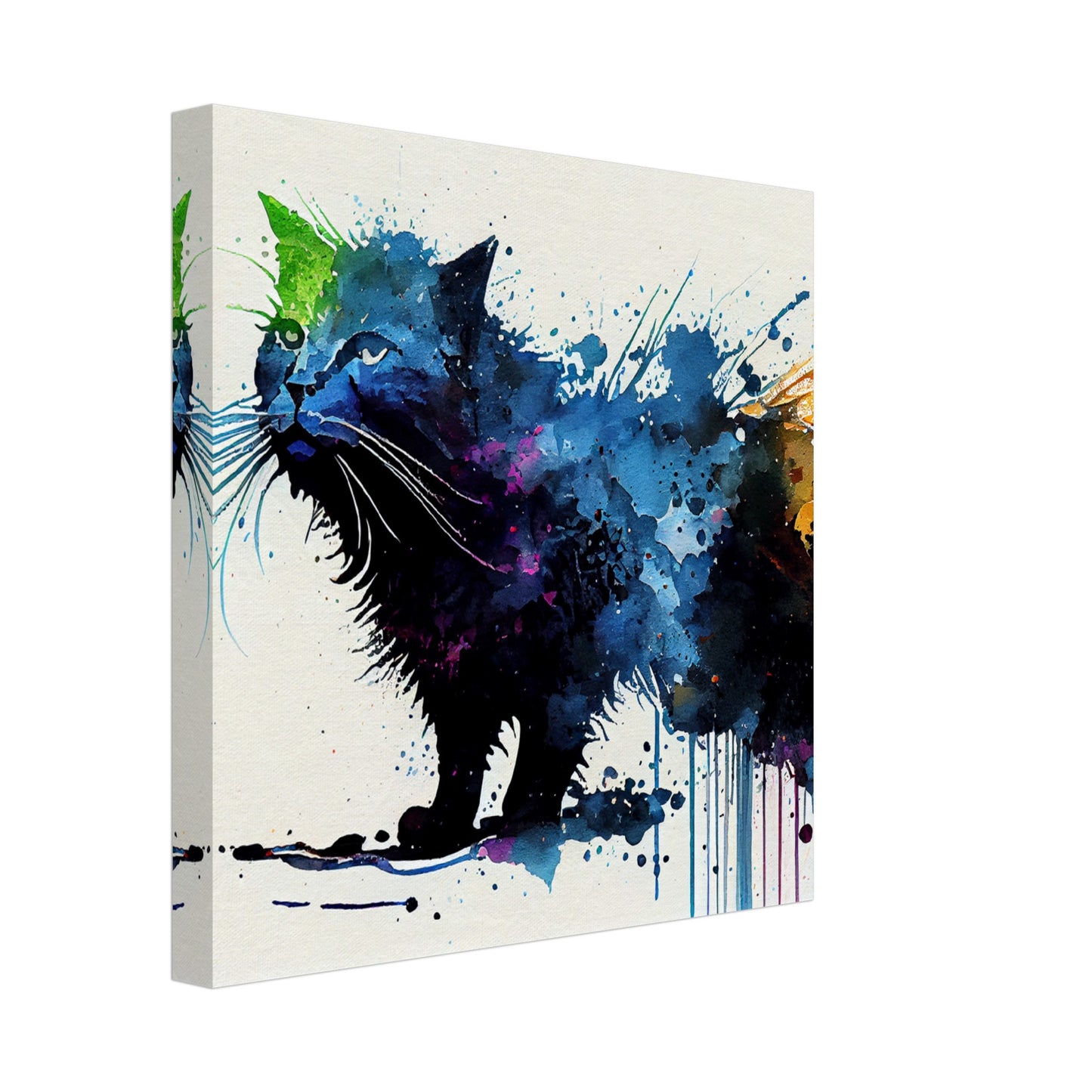 Colorful Whiskers Canvas