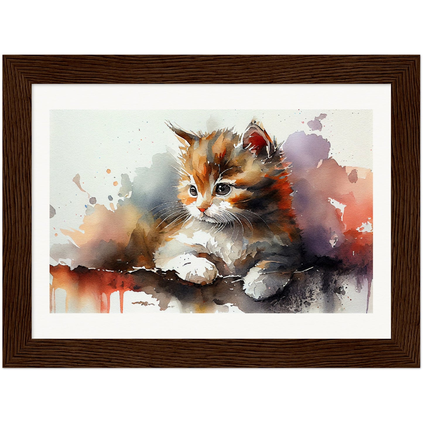 Adorable Gaze - Wooden Framed Poster