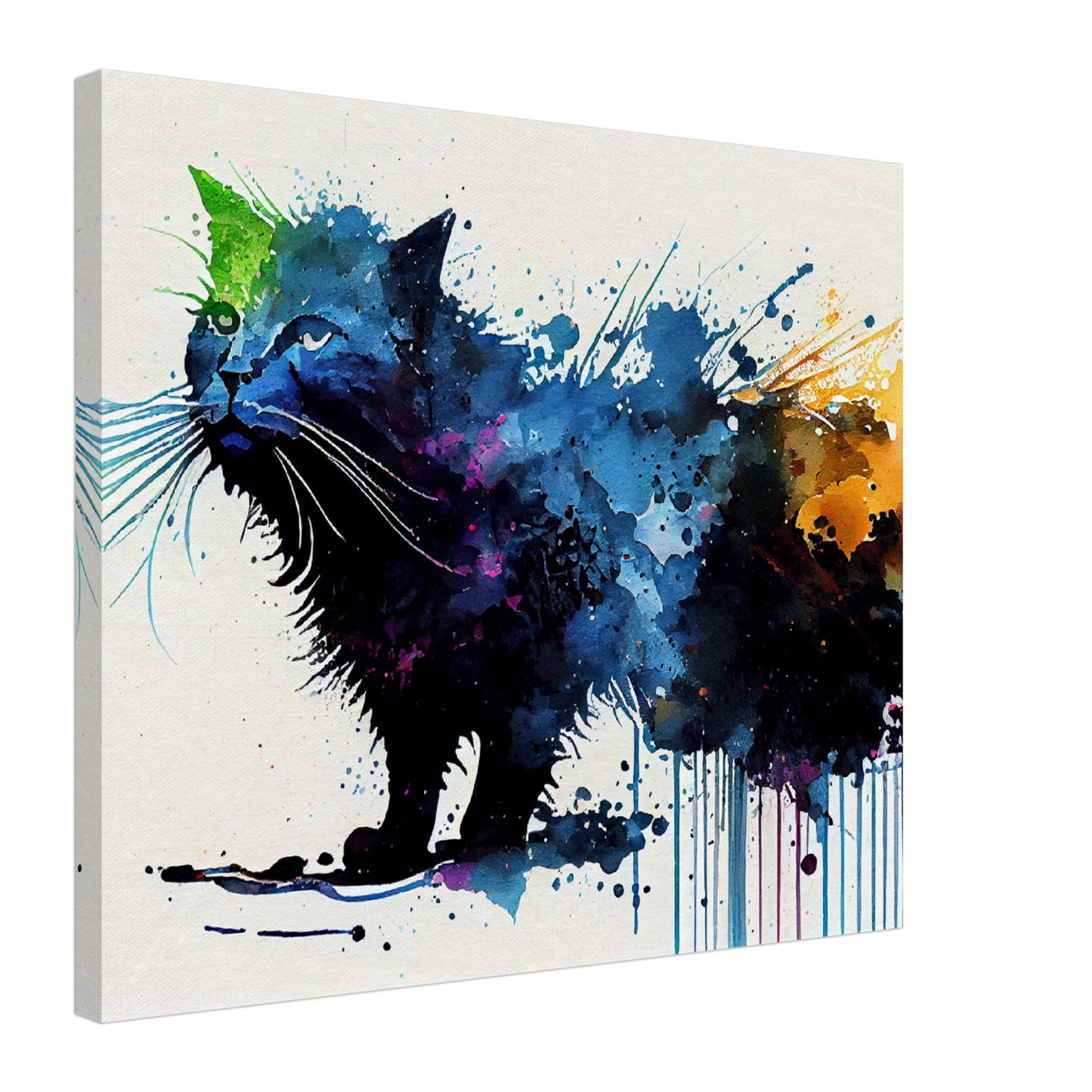 Colorful Whiskers Canvas