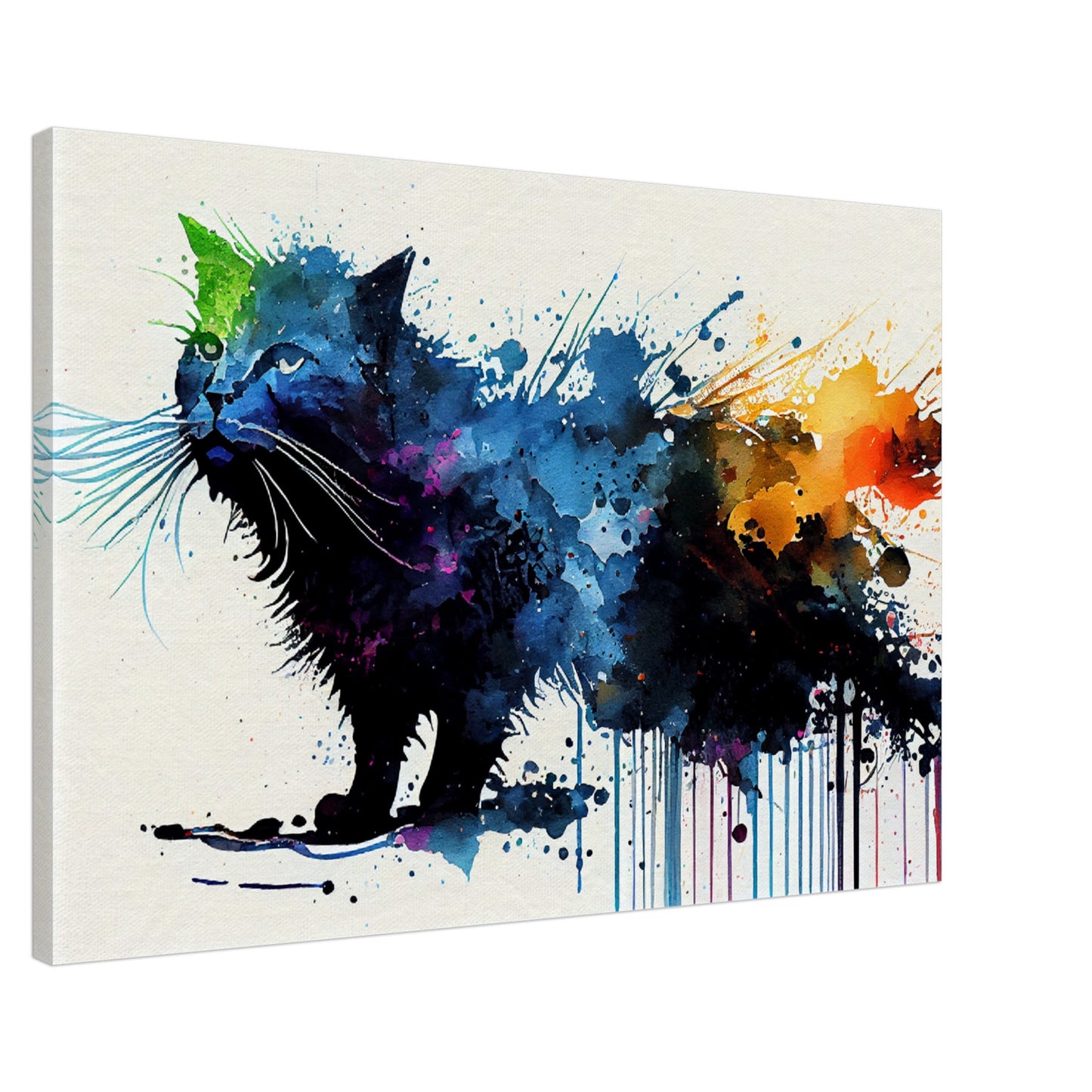 Colorful Whiskers Canvas