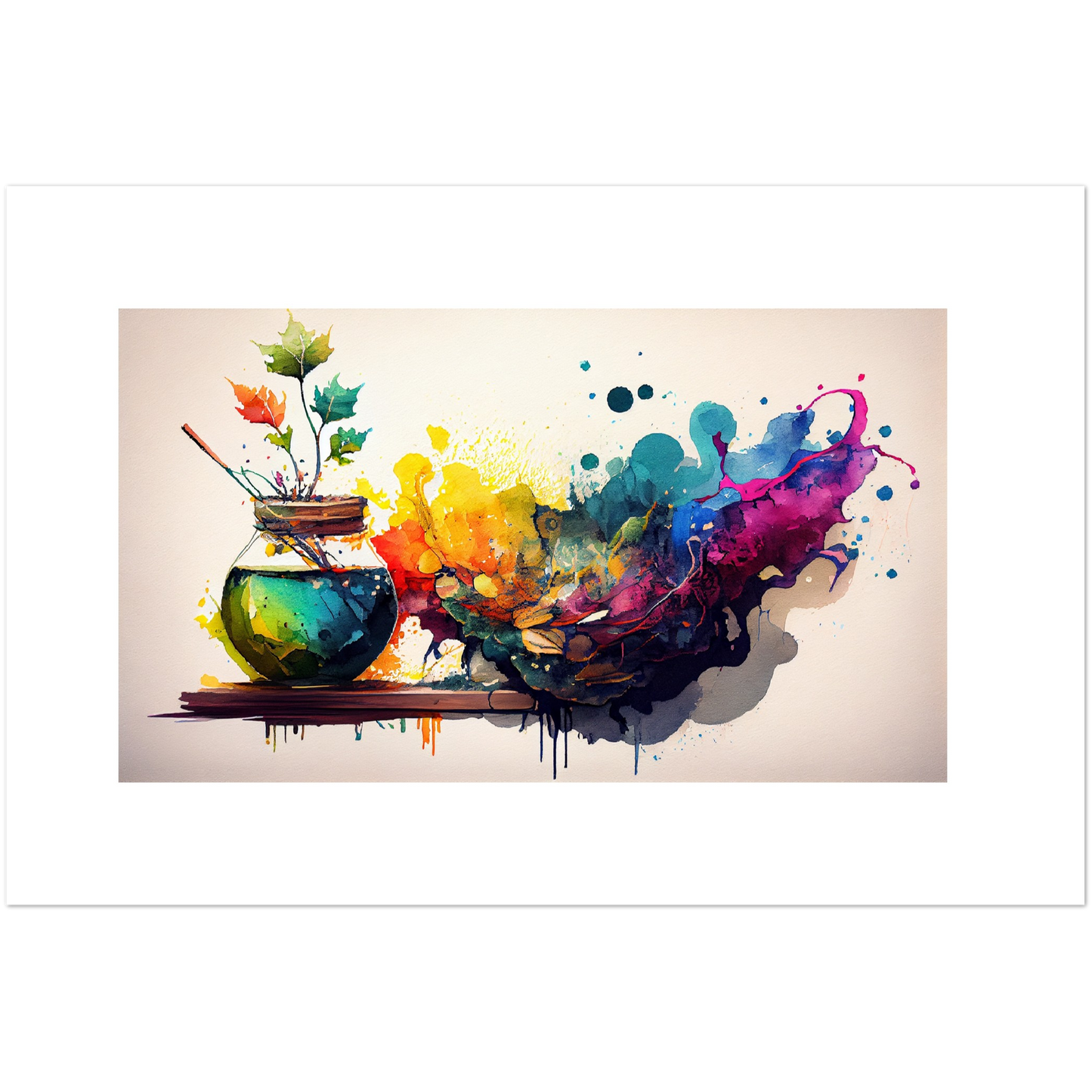 Splash of hues - Premium Matte Paper Poster