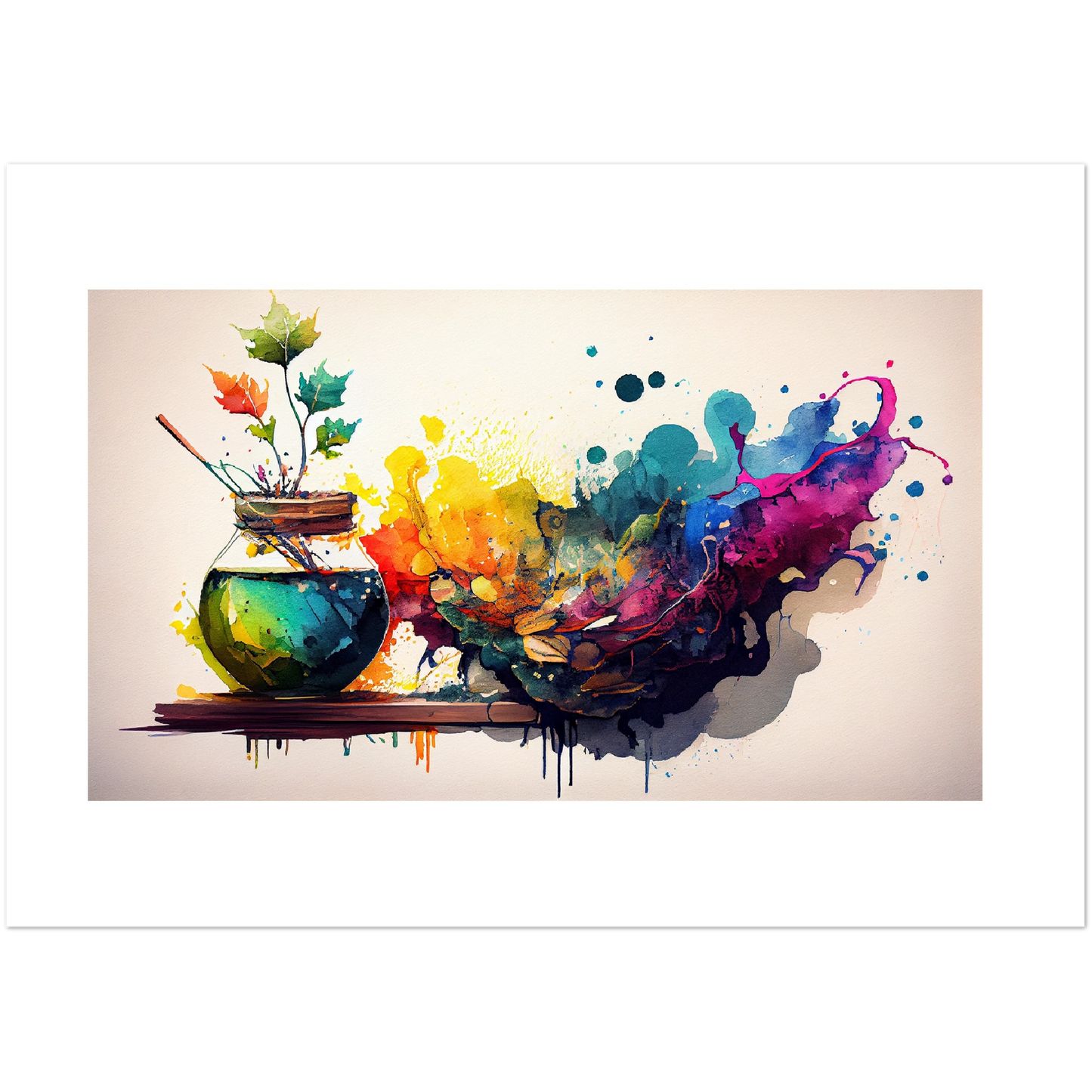 Splash of hues - Premium Matte Paper Poster