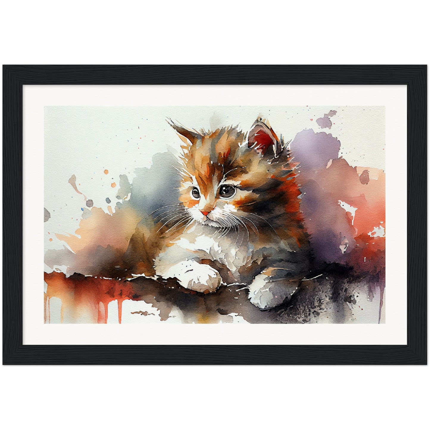 Adorable Gaze - Wooden Framed Poster