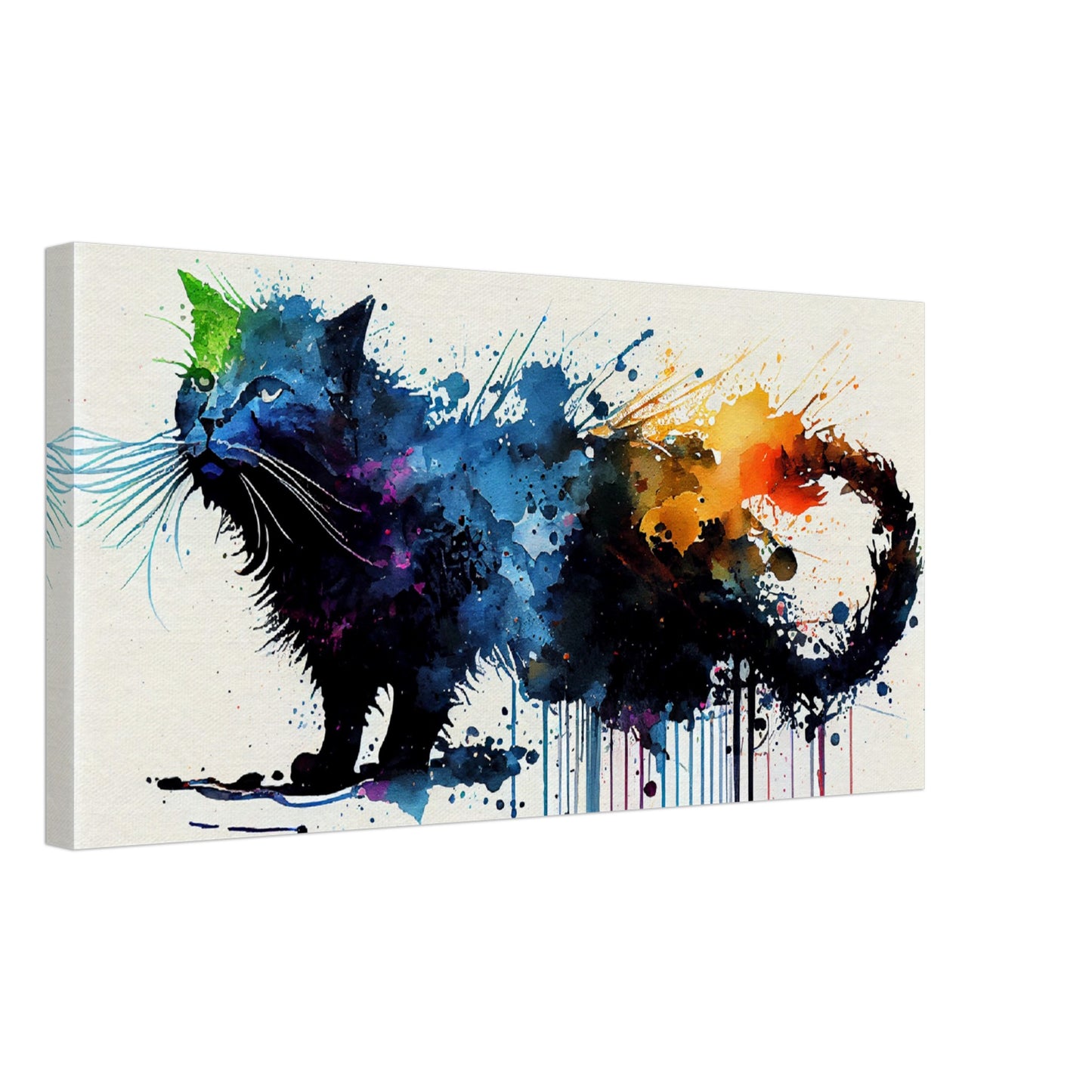 Colorful Whiskers Canvas