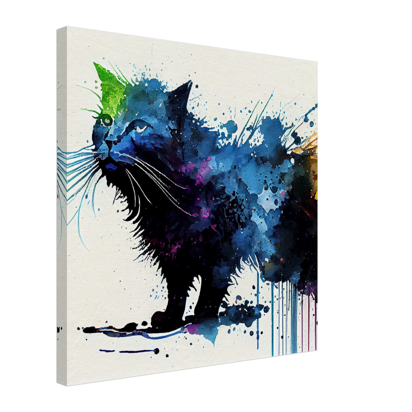 Colorful Whiskers Canvas