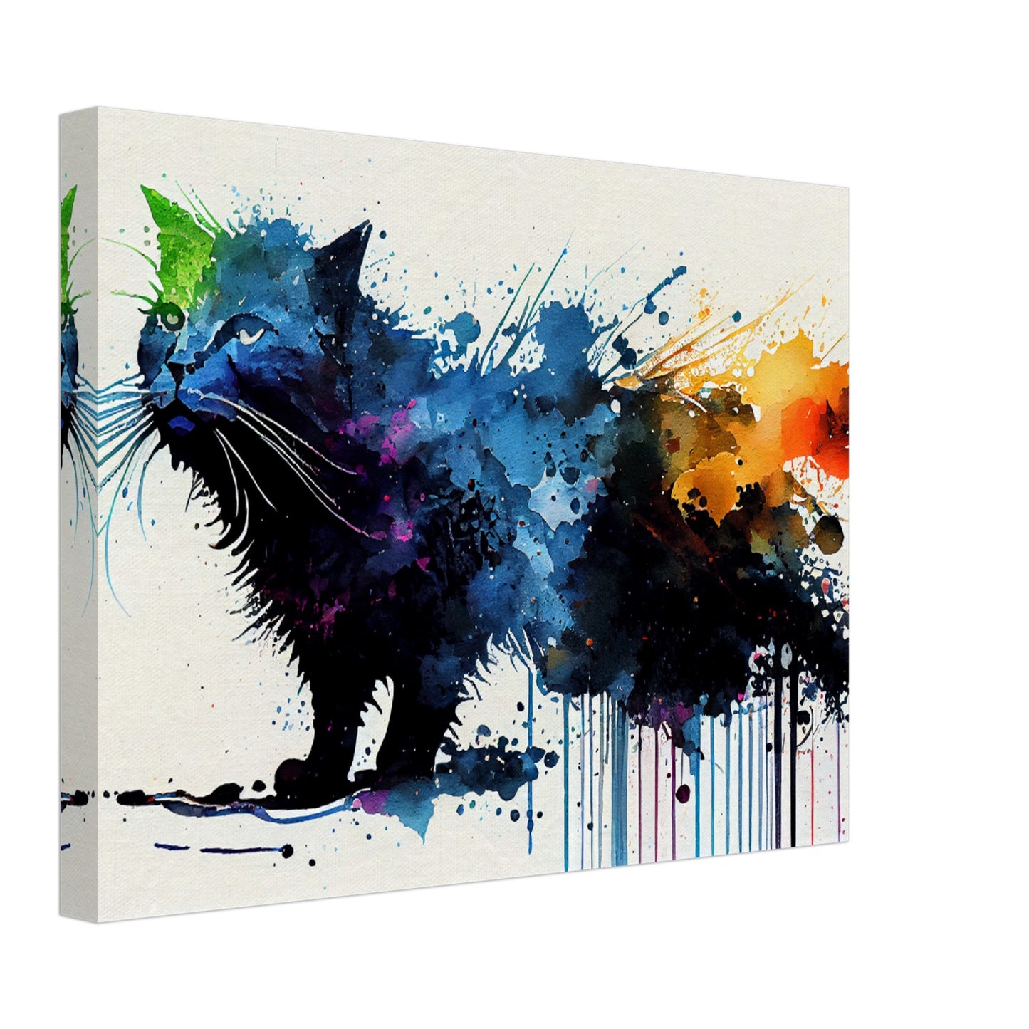 Colorful Whiskers Canvas