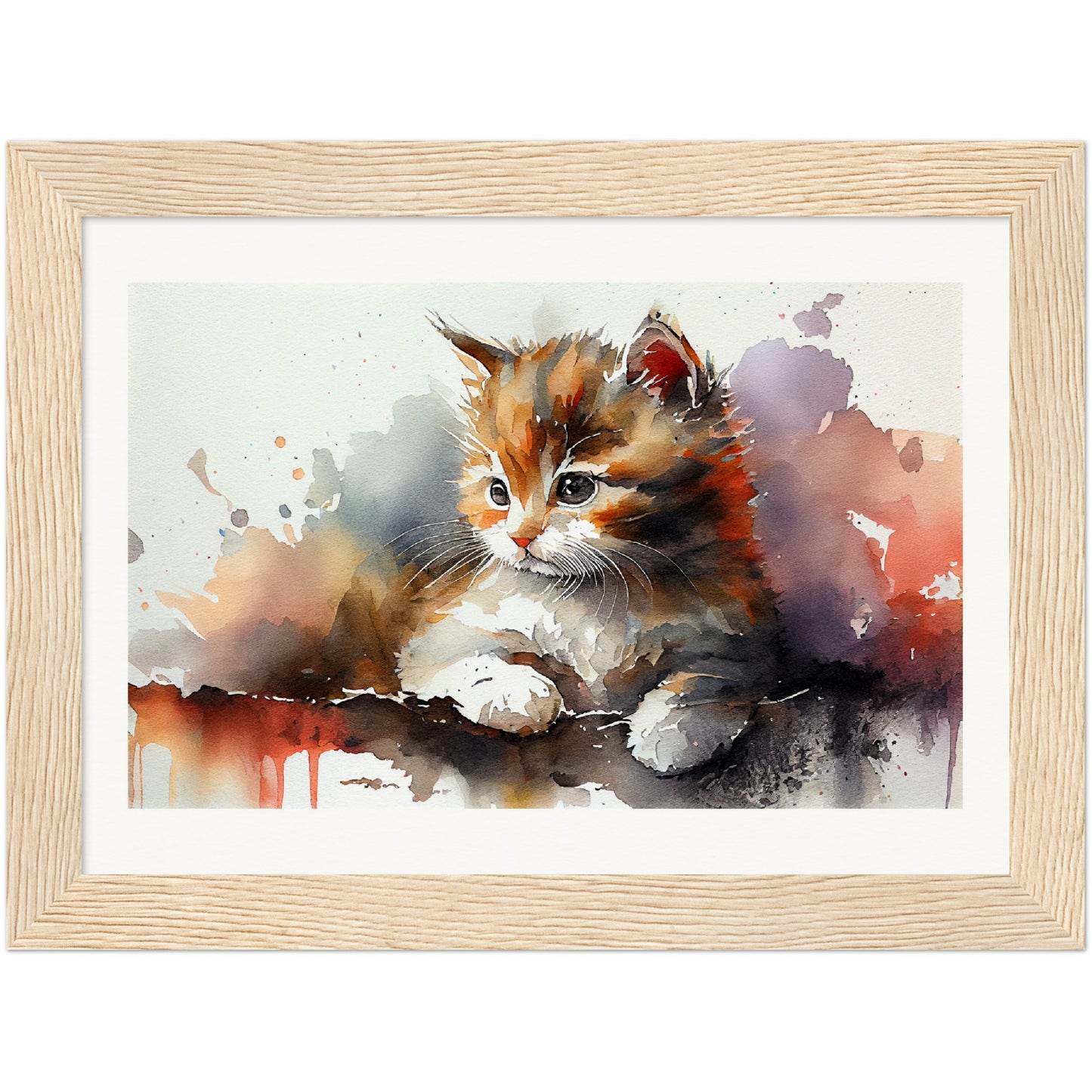 Adorable Gaze - Wooden Framed Poster