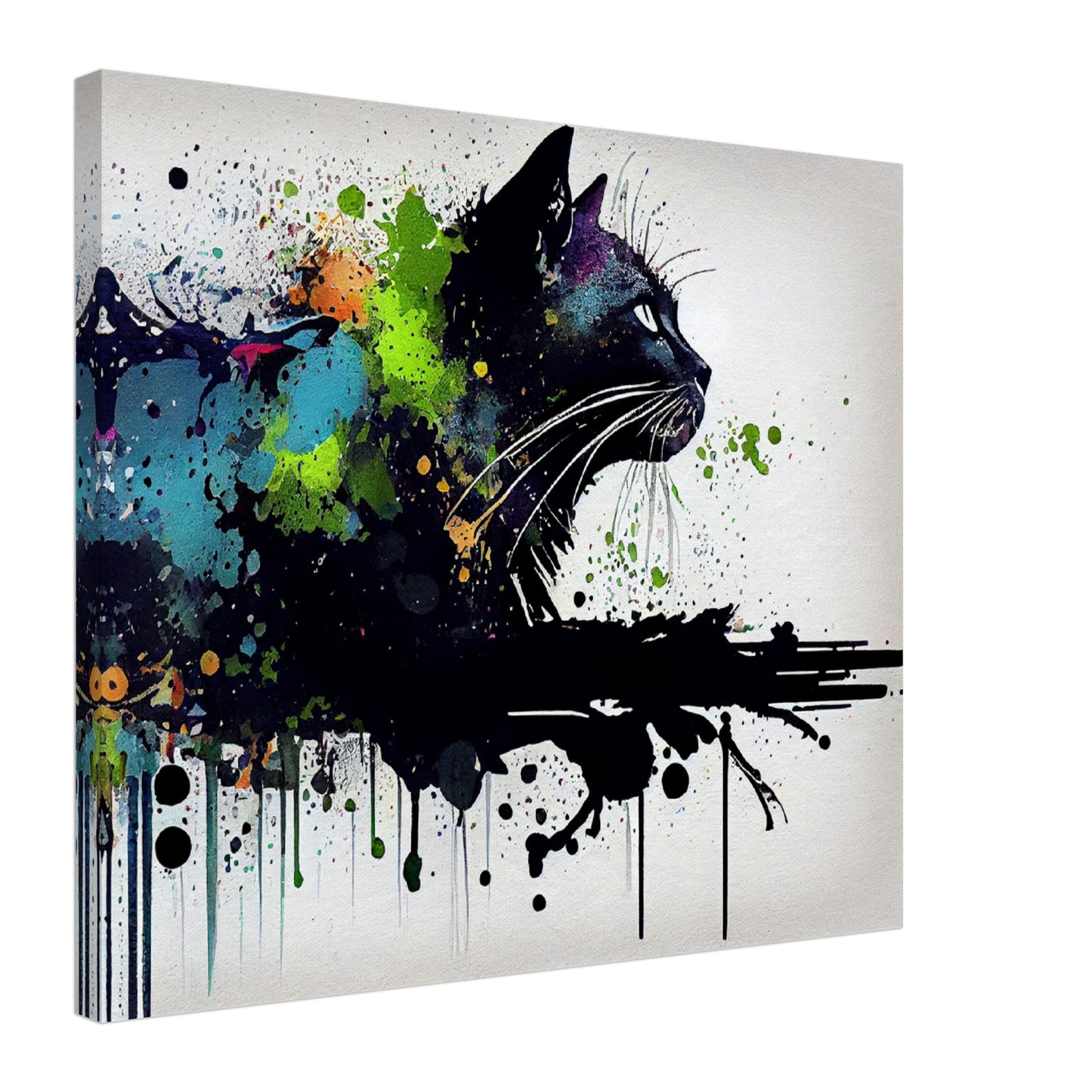 Midnight Whiskers Canvas