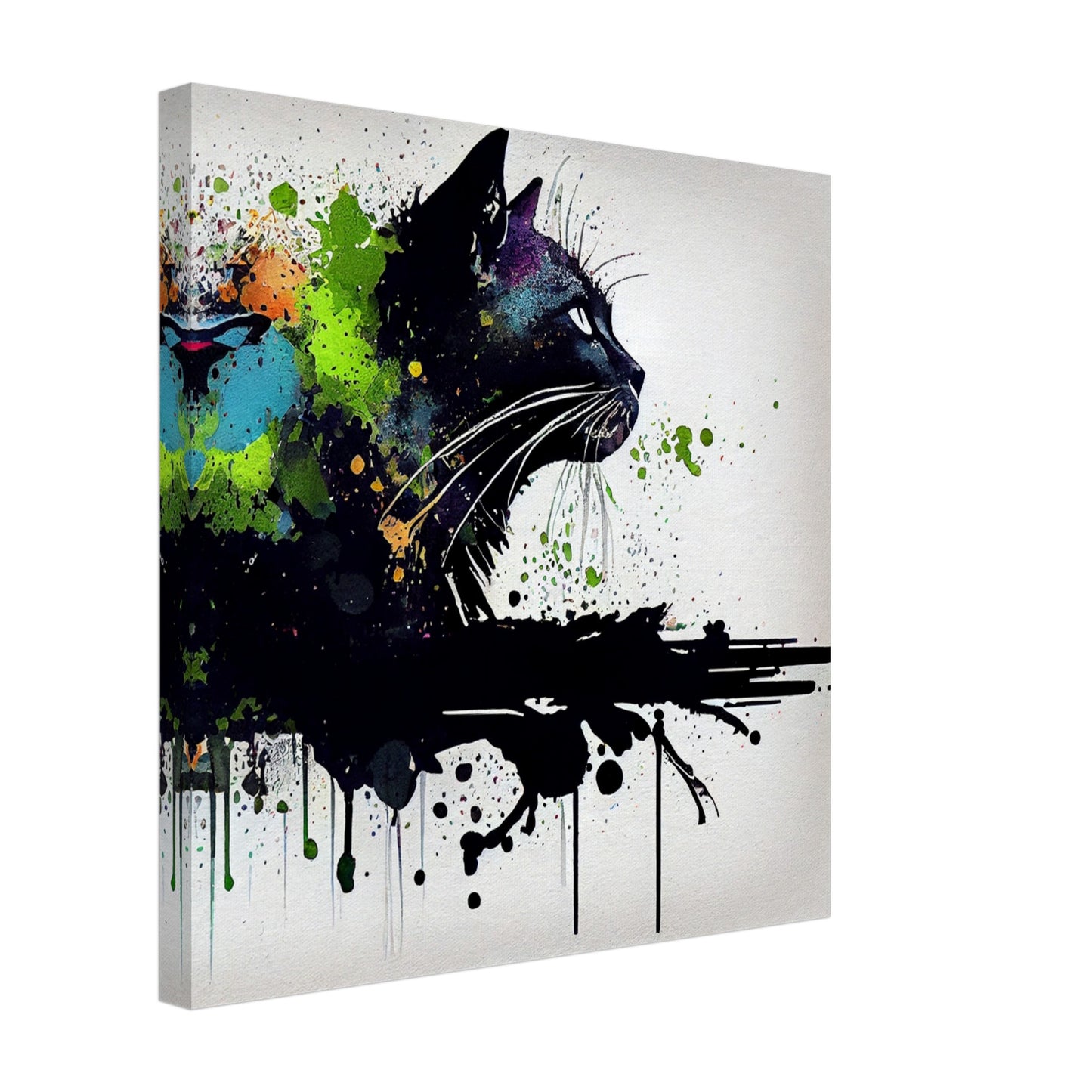 Midnight Whiskers Canvas