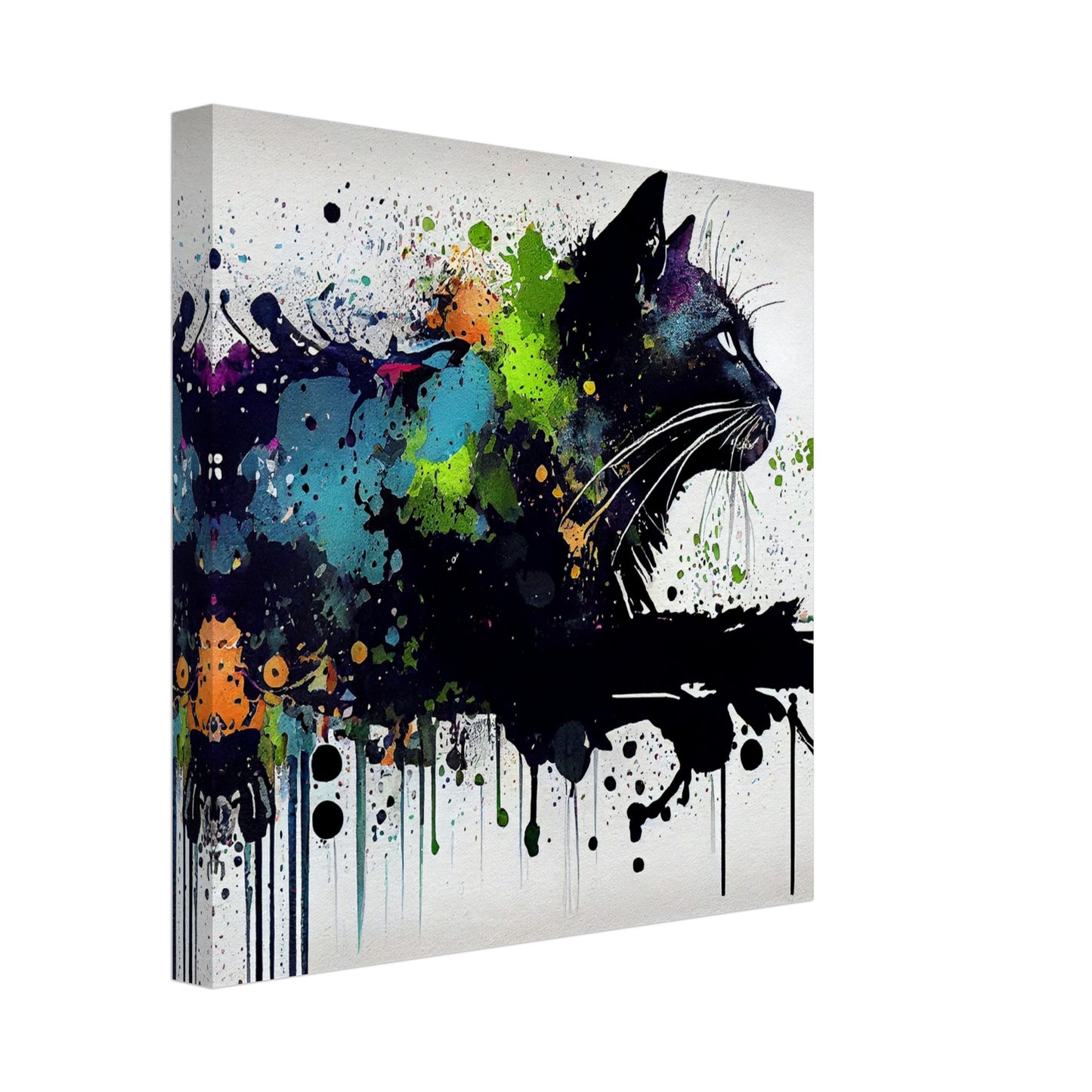 Midnight Whiskers Canvas