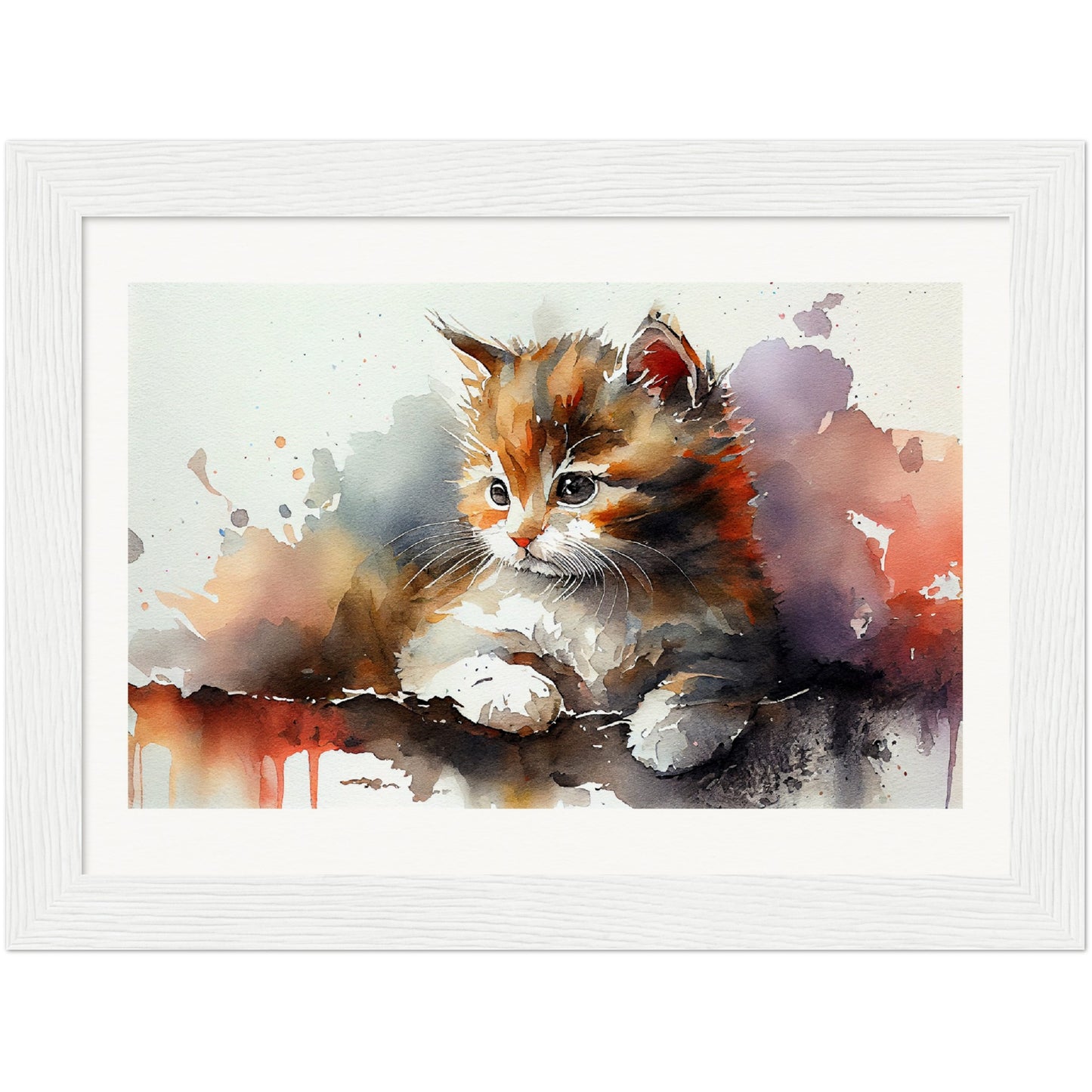 Adorable Gaze - Wooden Framed Poster