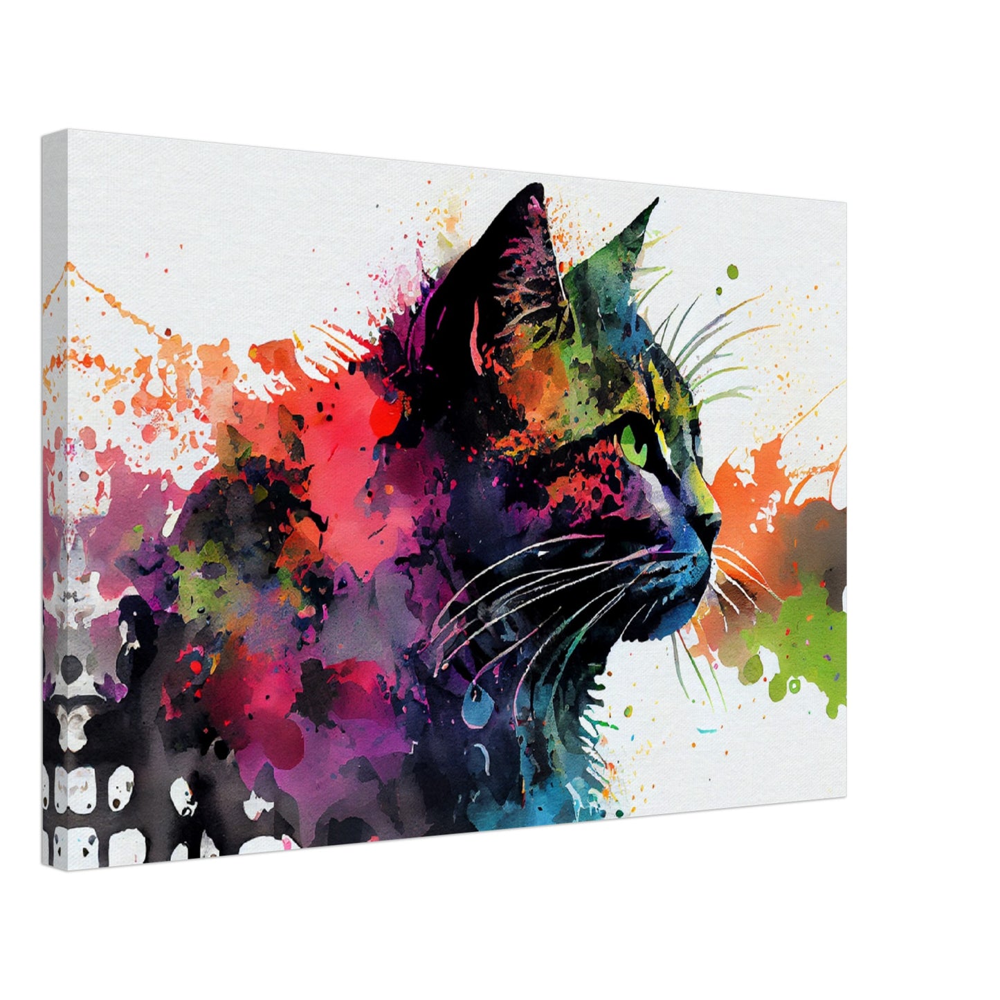 Whimsical Feline Canvas