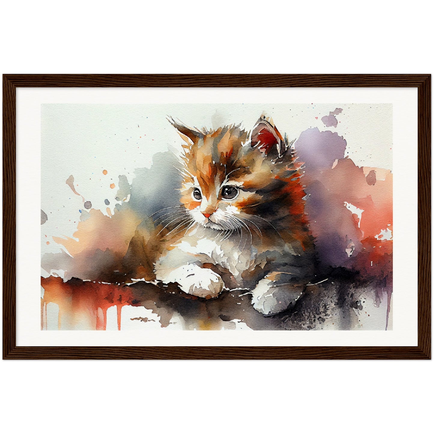 Adorable Gaze - Wooden Framed Poster