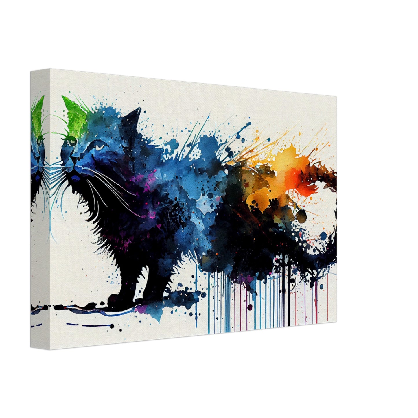 Colorful Whiskers Canvas