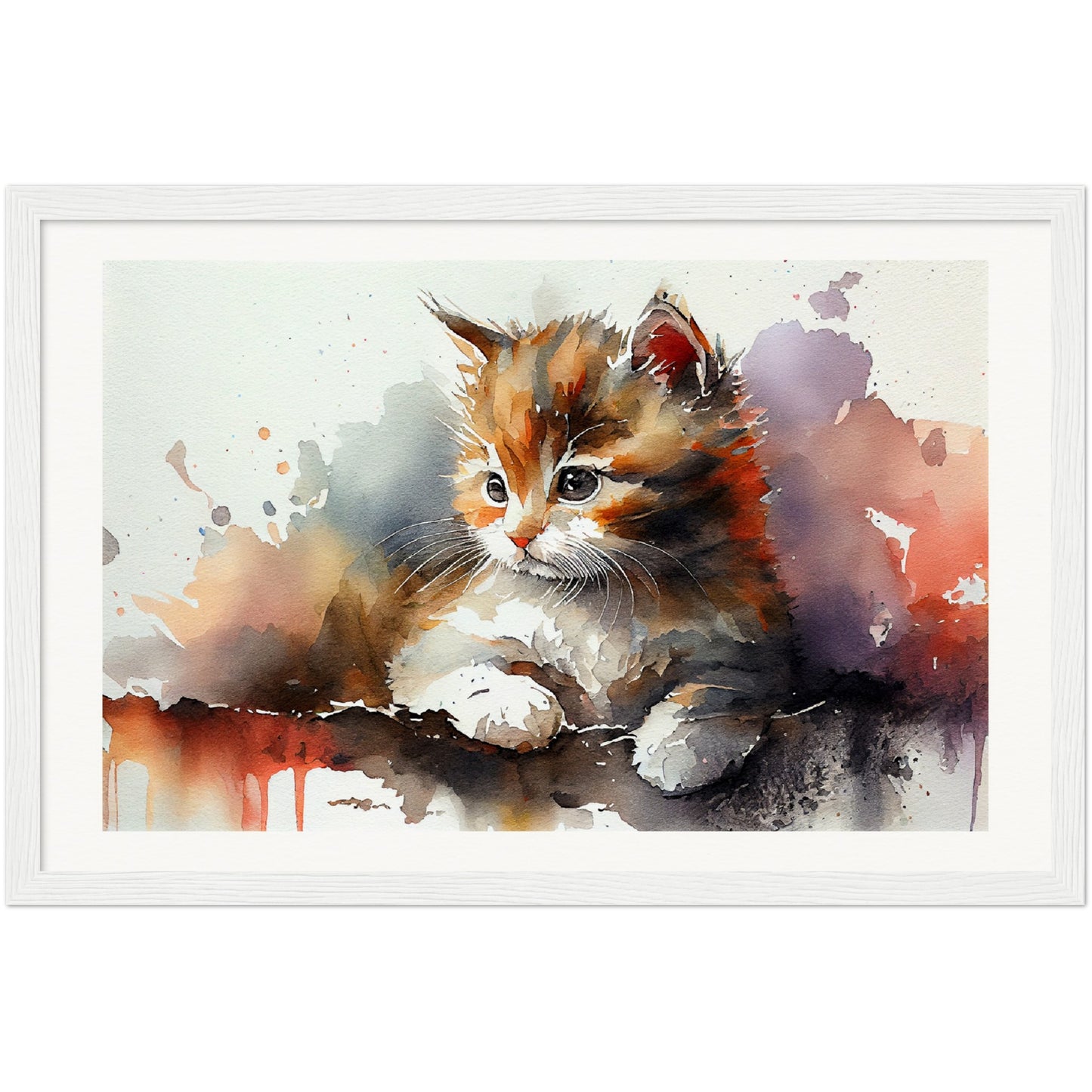 Adorable Gaze - Wooden Framed Poster