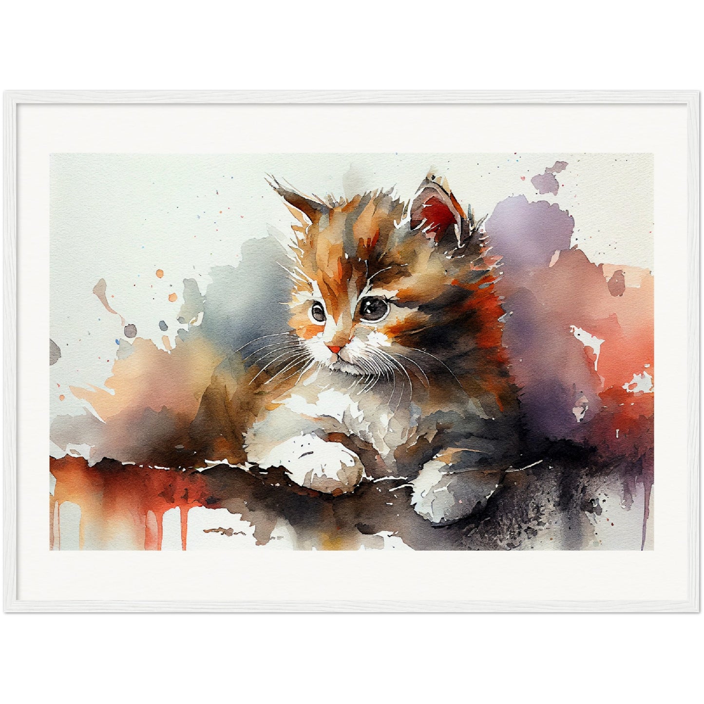 Adorable Gaze - Wooden Framed Poster