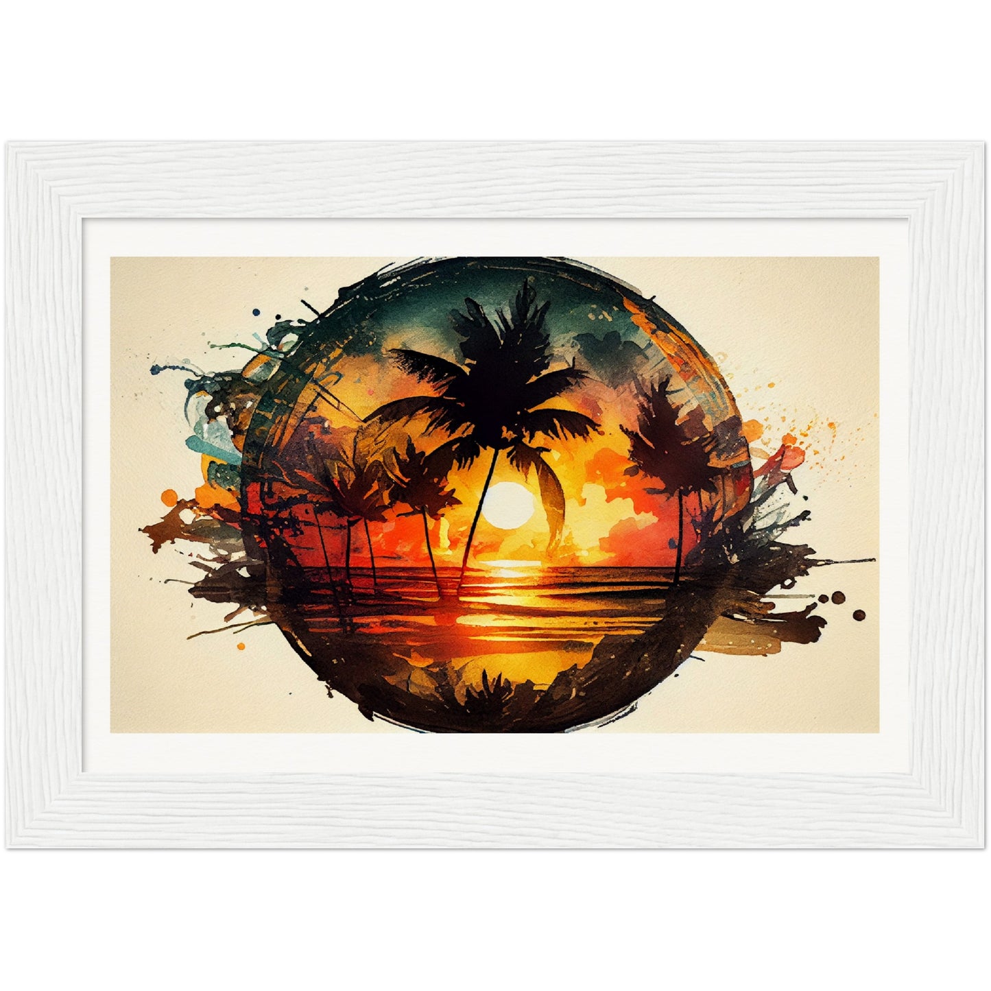 Sunset Spectrum - Wooden Framed Poster