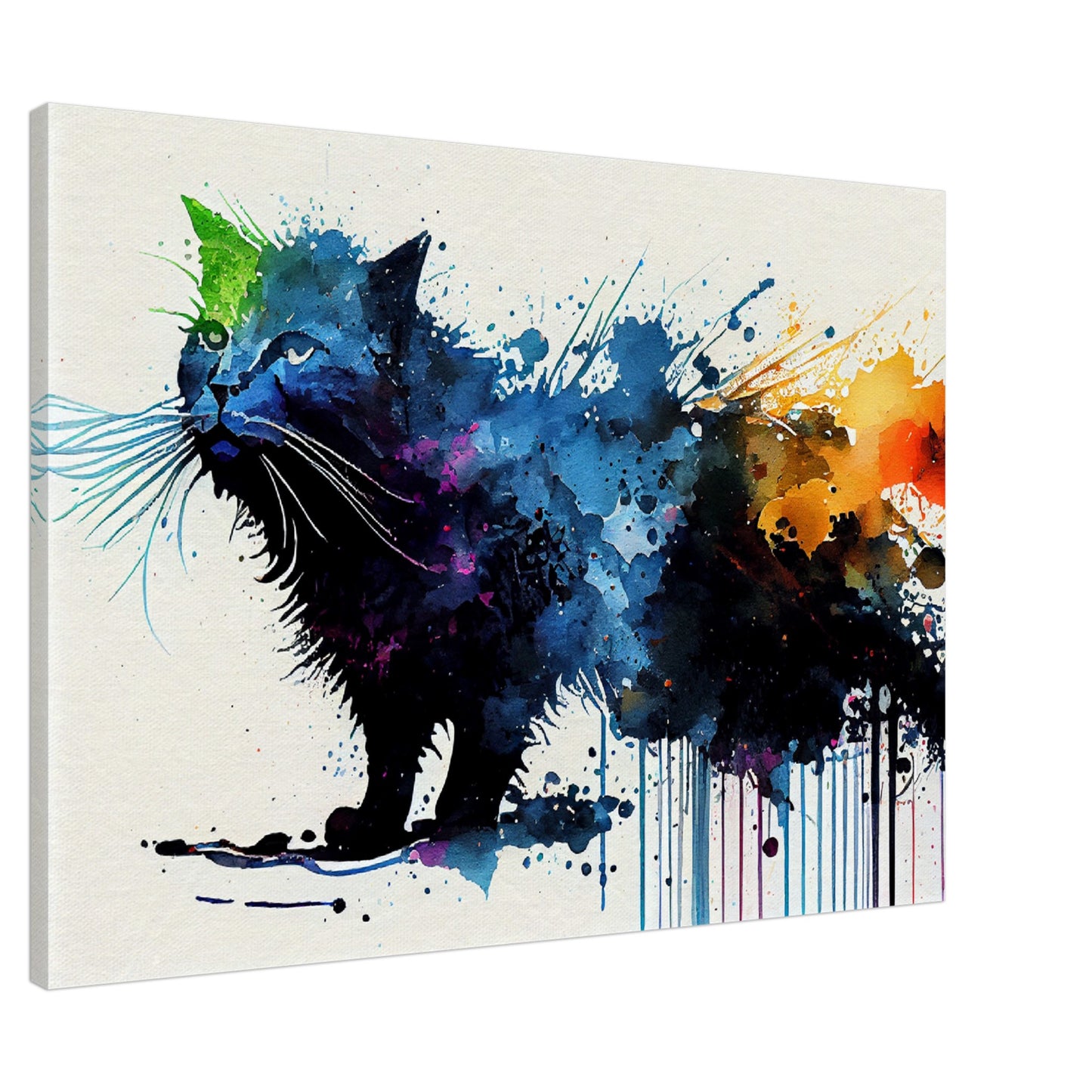 Colorful Whiskers Canvas