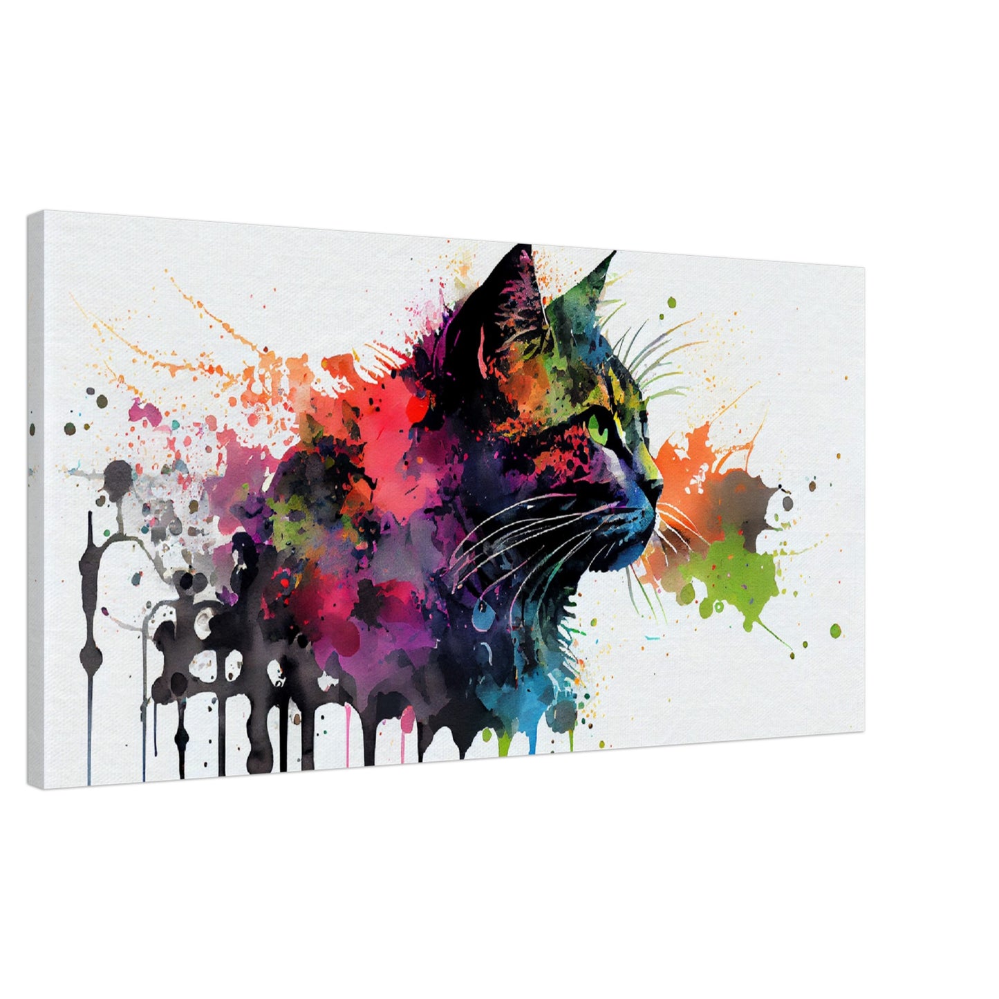 Whimsical Feline Canvas