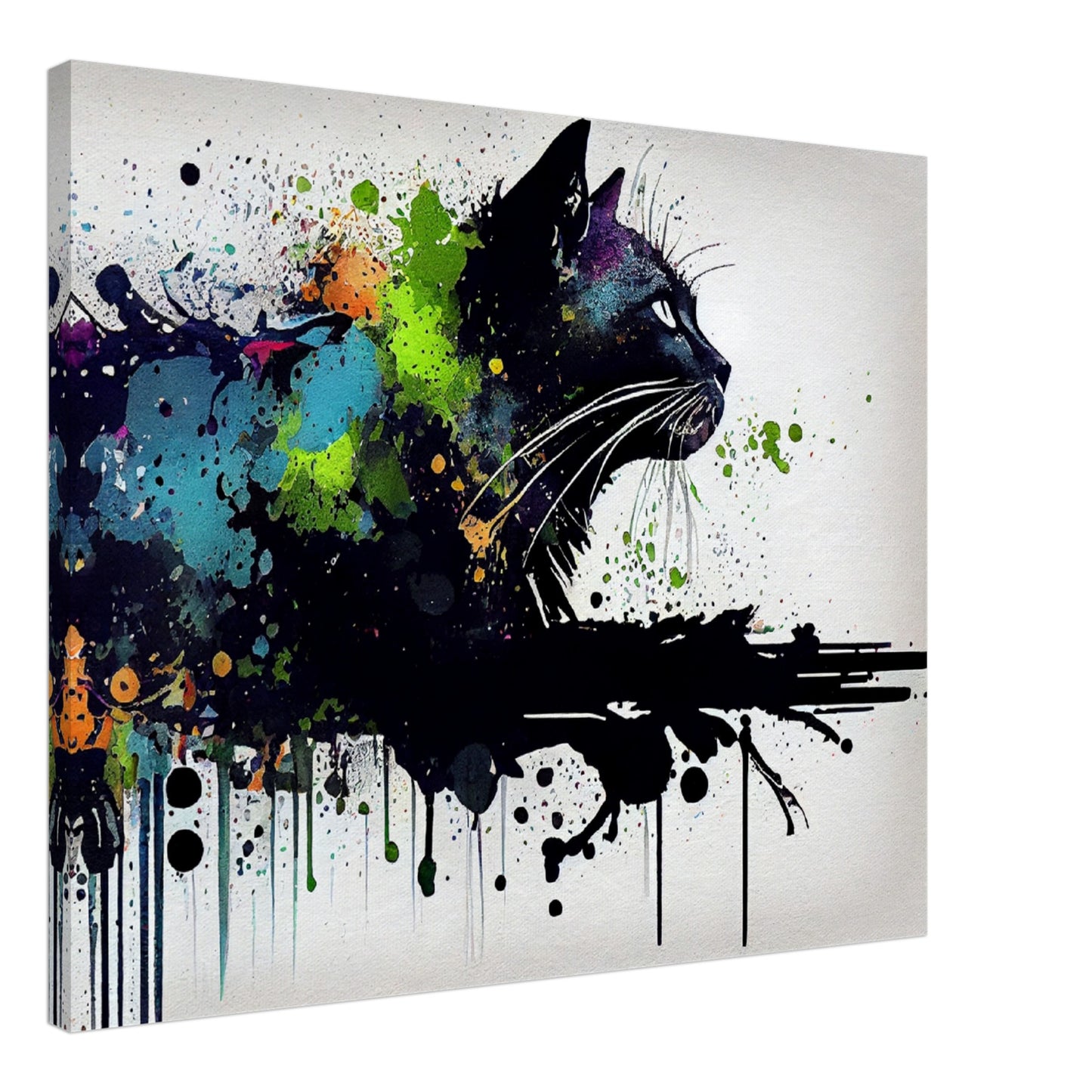 Midnight Whiskers Canvas