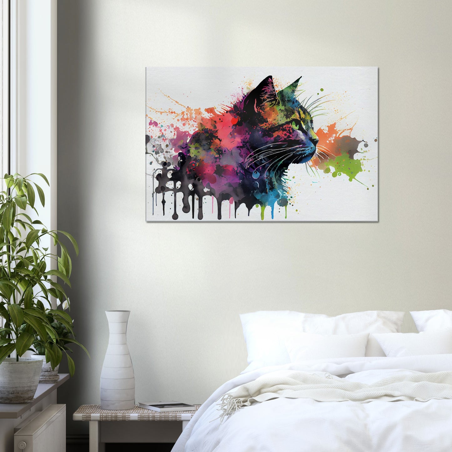 Whimsical Feline Canvas