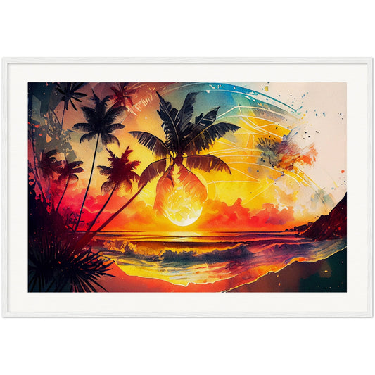 Golden Hues - Wooden Framed Poster