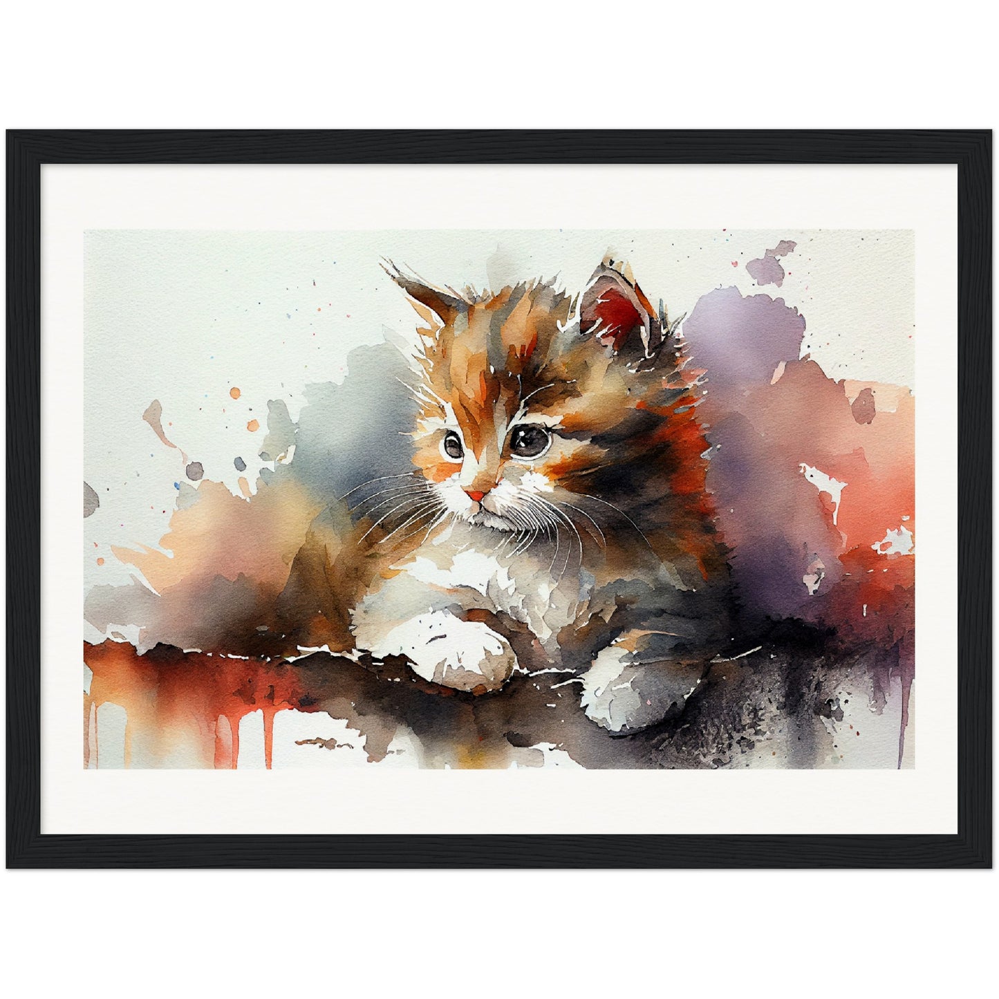 Adorable Gaze - Wooden Framed Poster