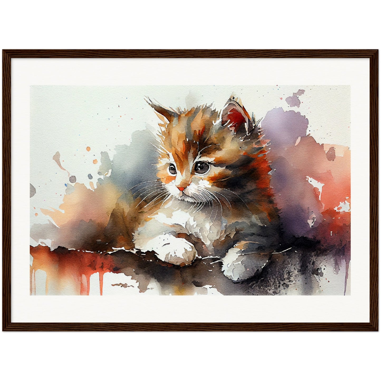 Adorable Gaze - Wooden Framed Poster