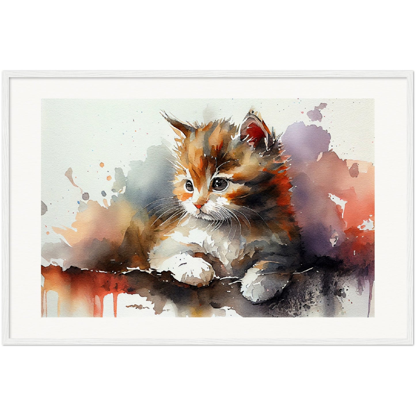 Adorable Gaze - Wooden Framed Poster