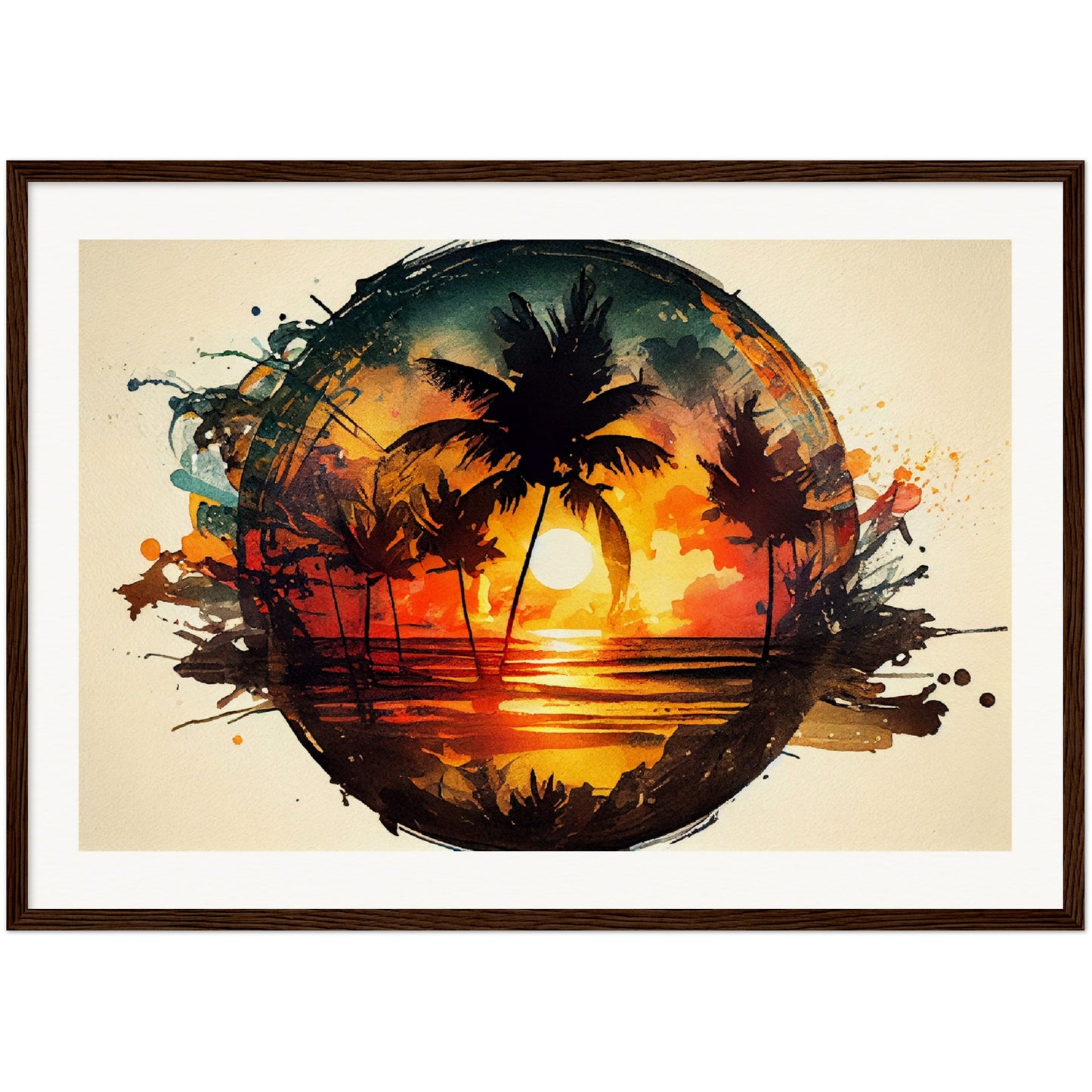 Sunset Spectrum - Wooden Framed Poster