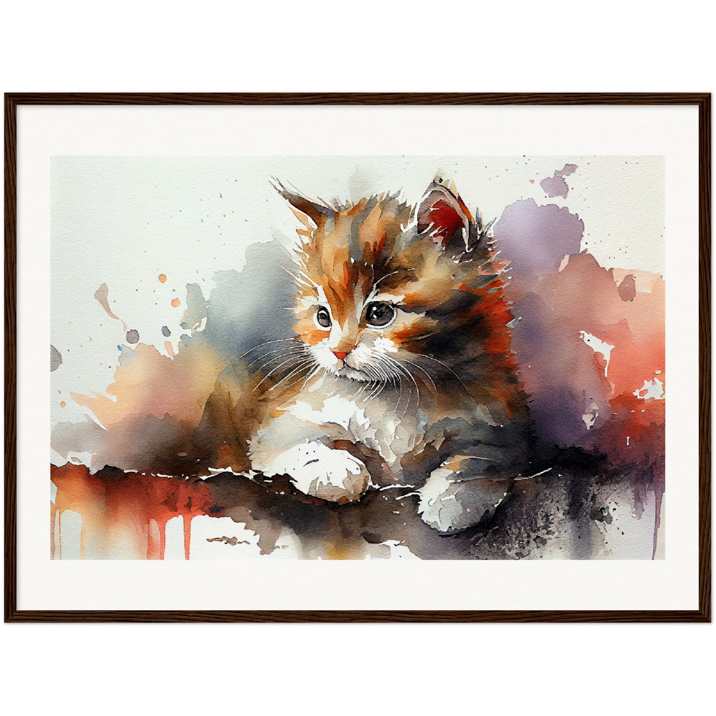 Adorable Gaze - Wooden Framed Poster