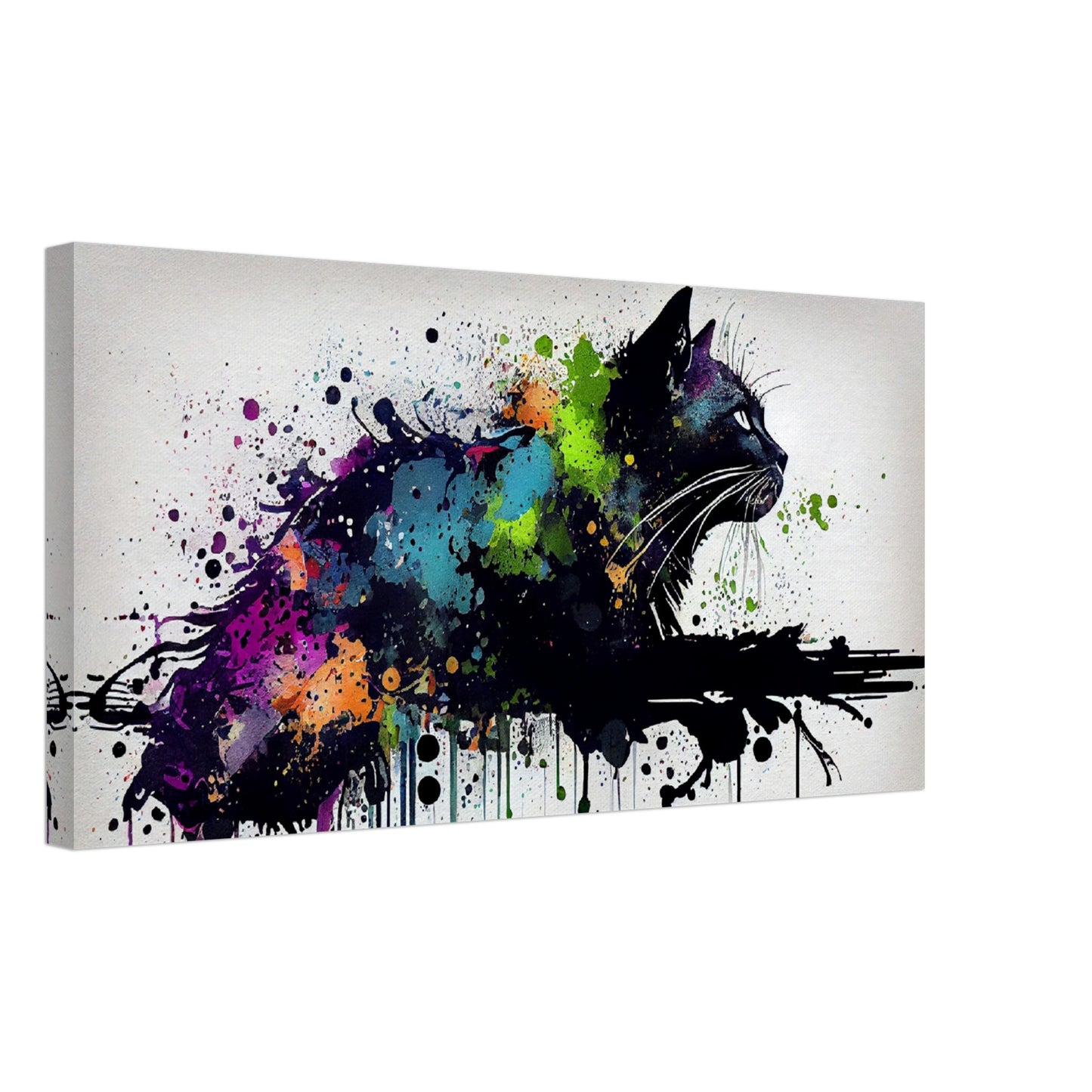 Midnight Whiskers Canvas